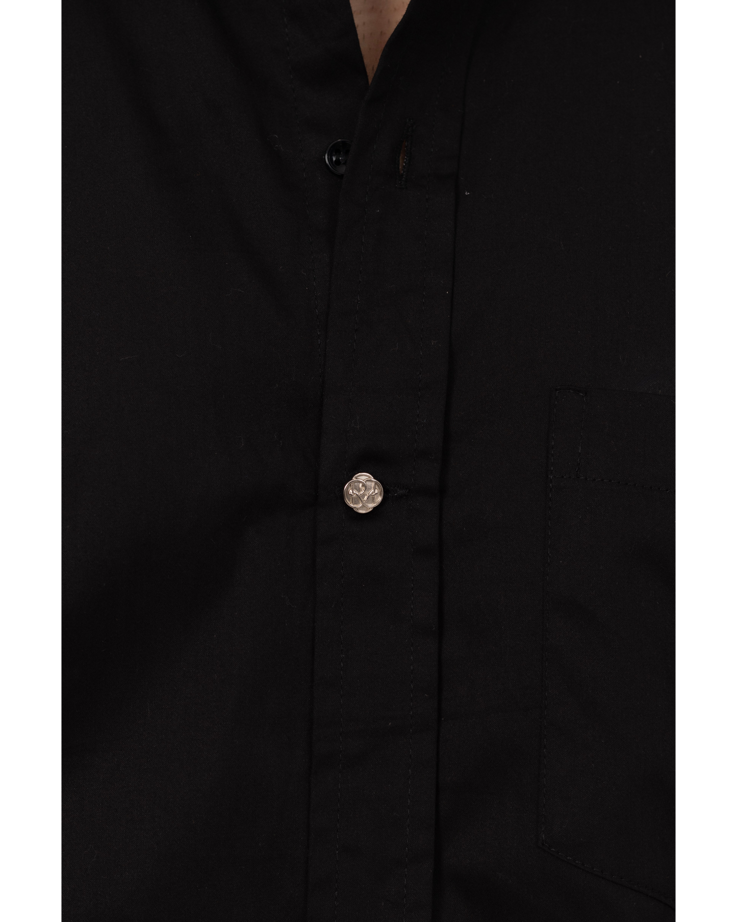 Black Shirt in Giza Cotton