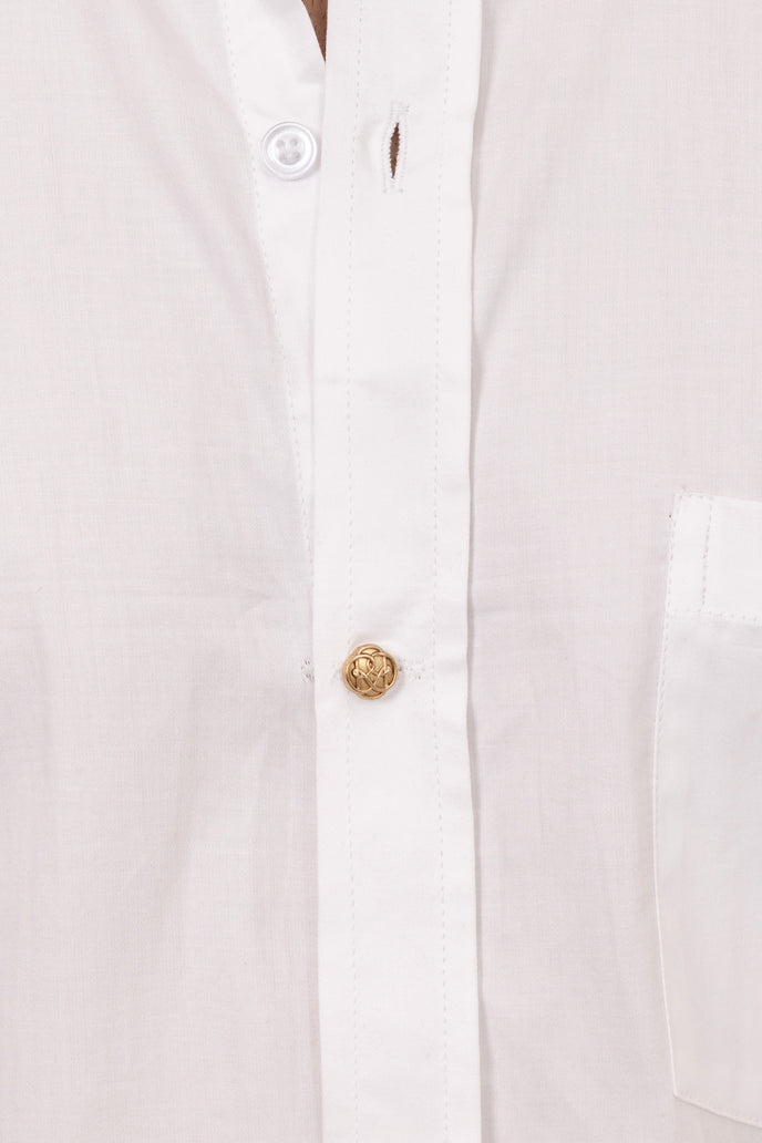 White Shirt in Giza Cotton