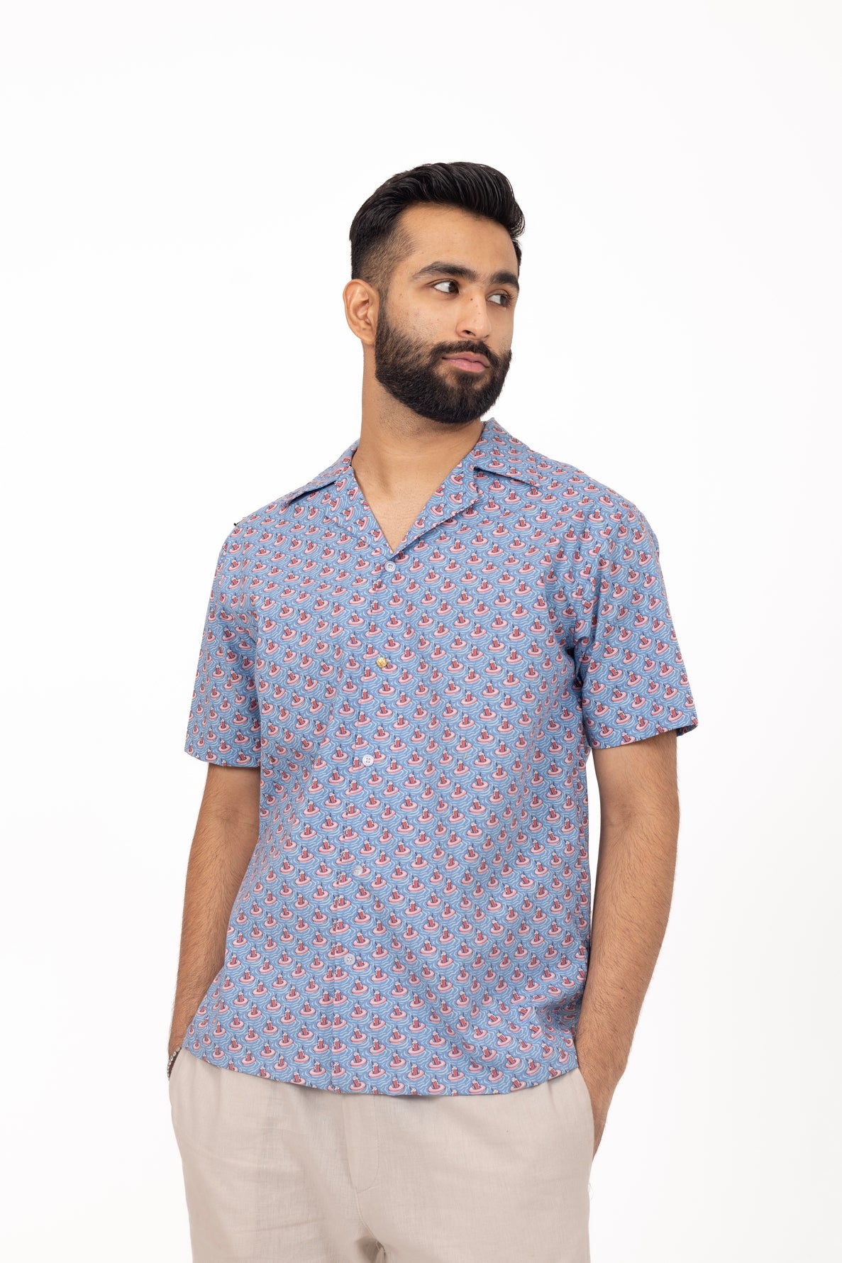 Drunk Pool Printed Shirt in Cotton