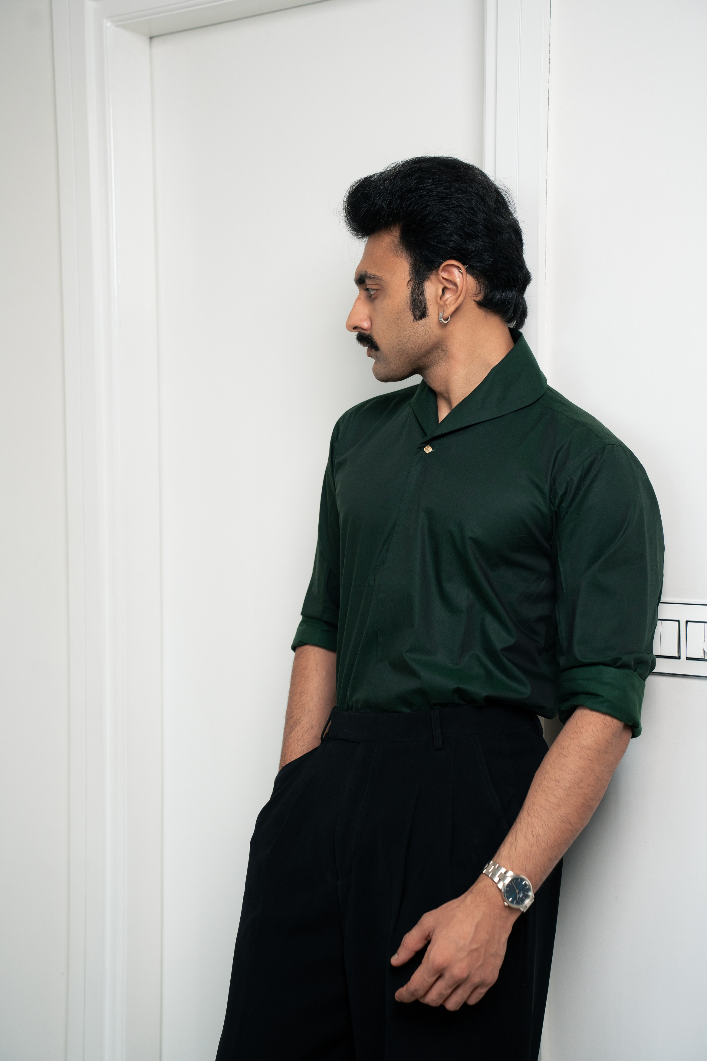 “The Icon” Emerald Green in Giza Cotton Shirt