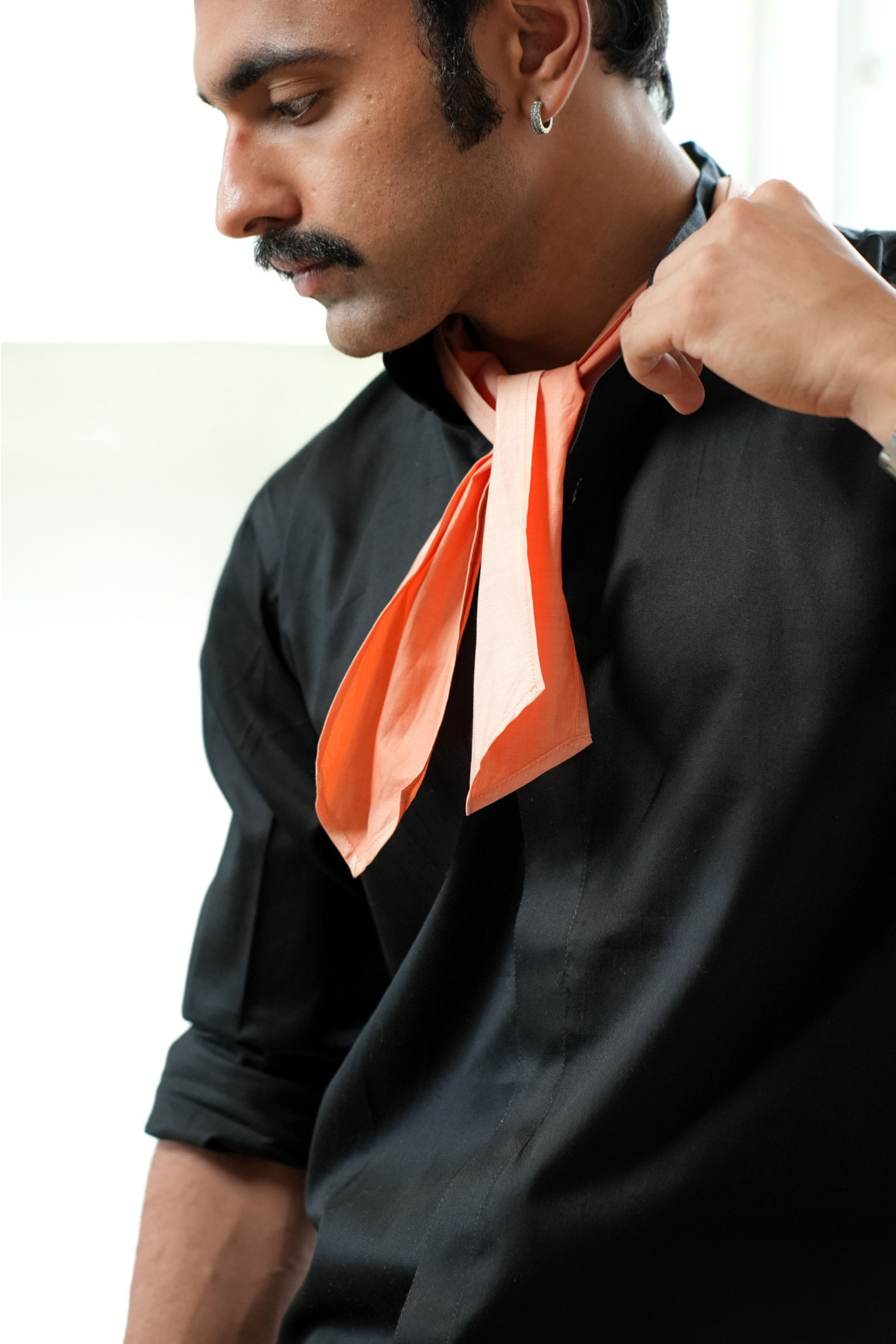 “Stardom” Black Cotton Shirt