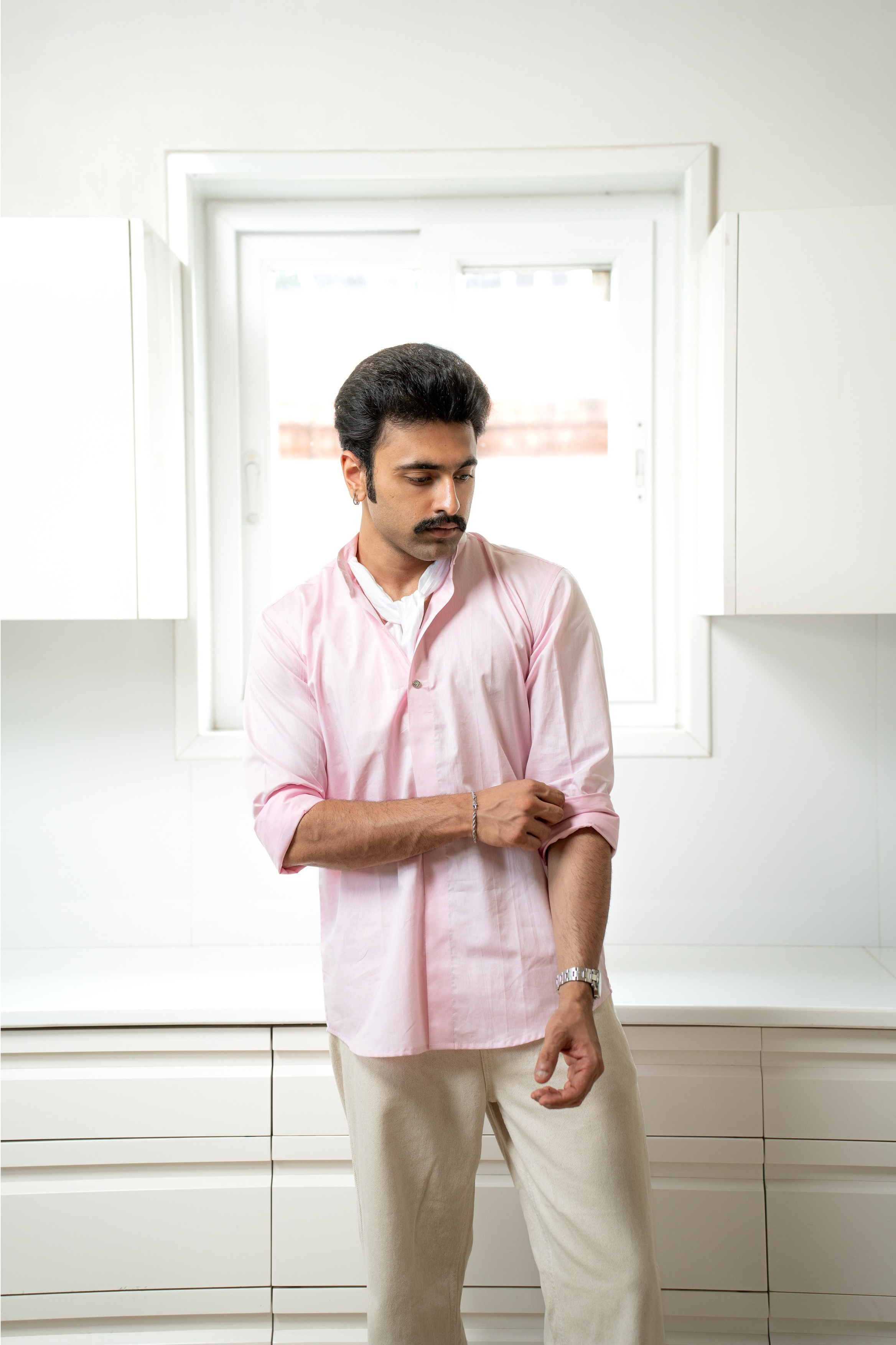 “Stardom” Pink Cotton Shirt