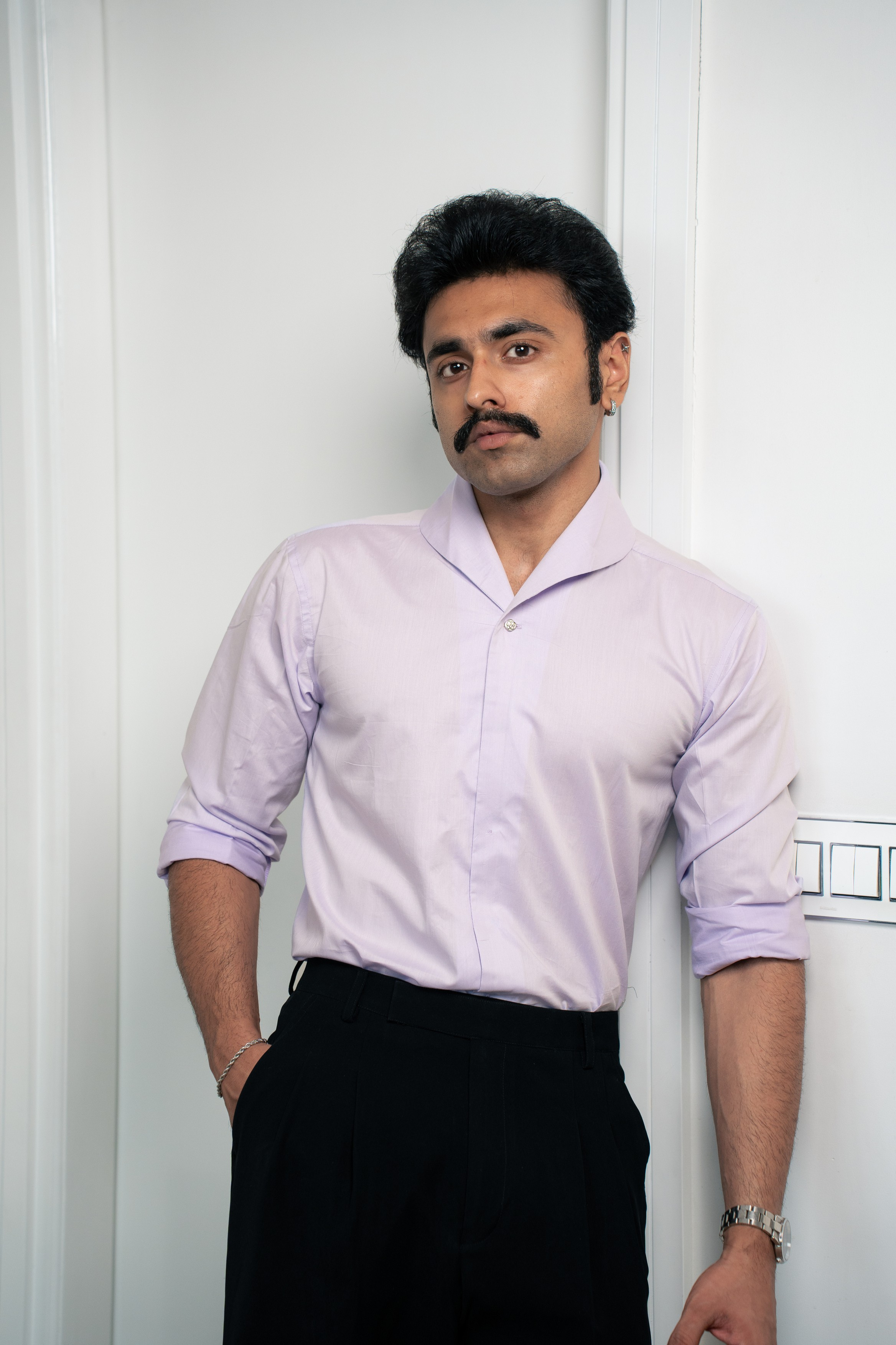 “The Icon” Lilac in Giza Cotton Shirt