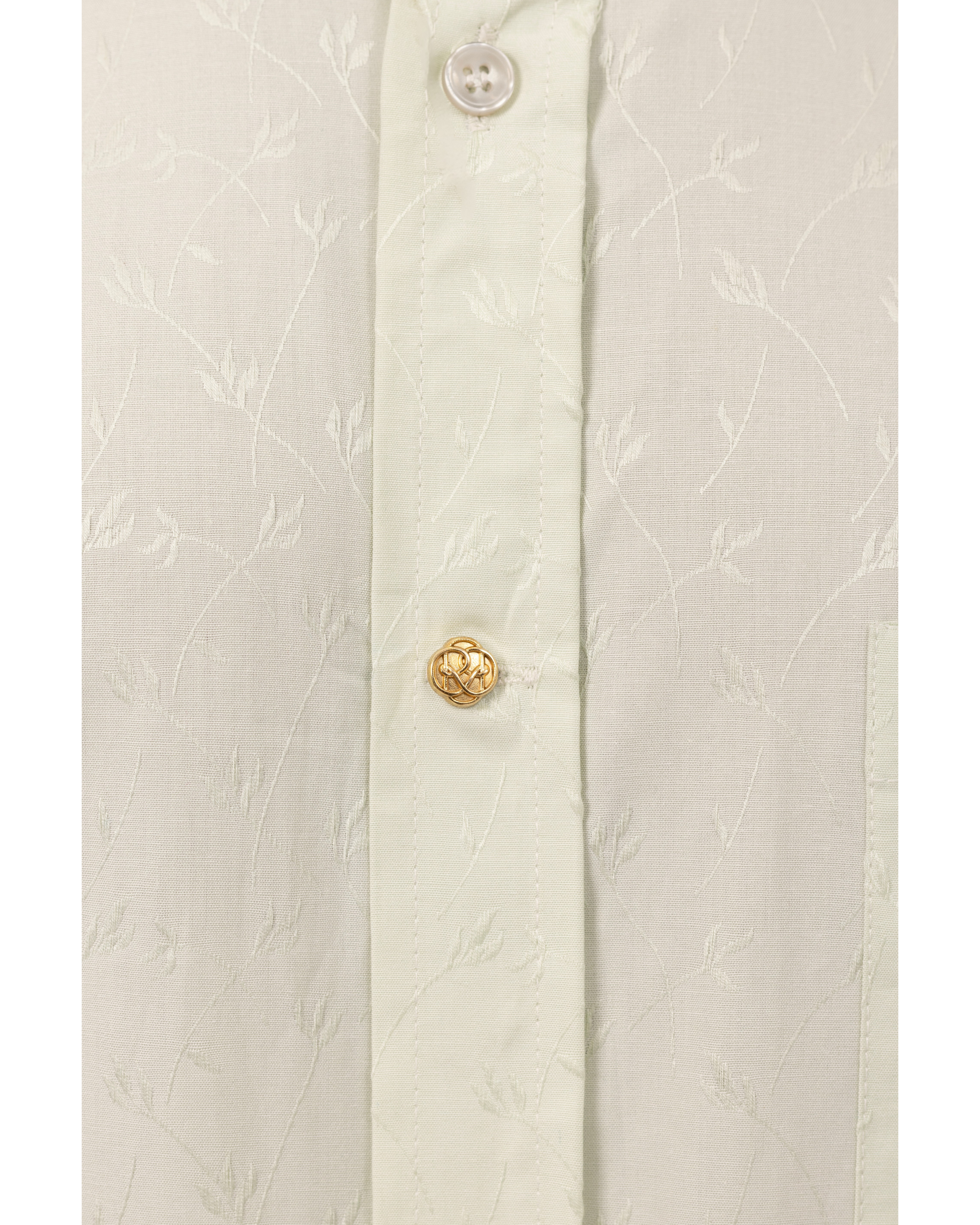 Green Vortex Printed Shirt in Cotton