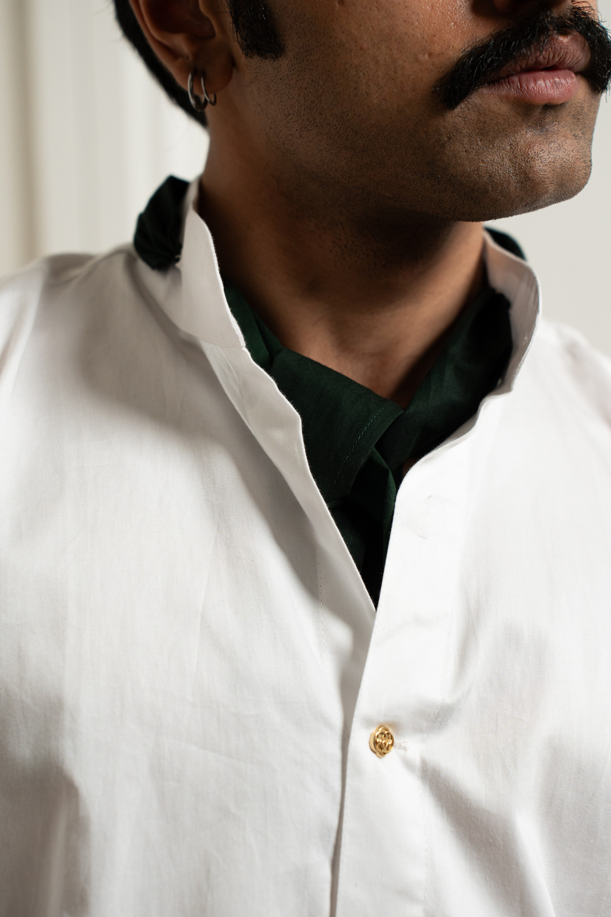 “Stardom” White Cotton Shirt