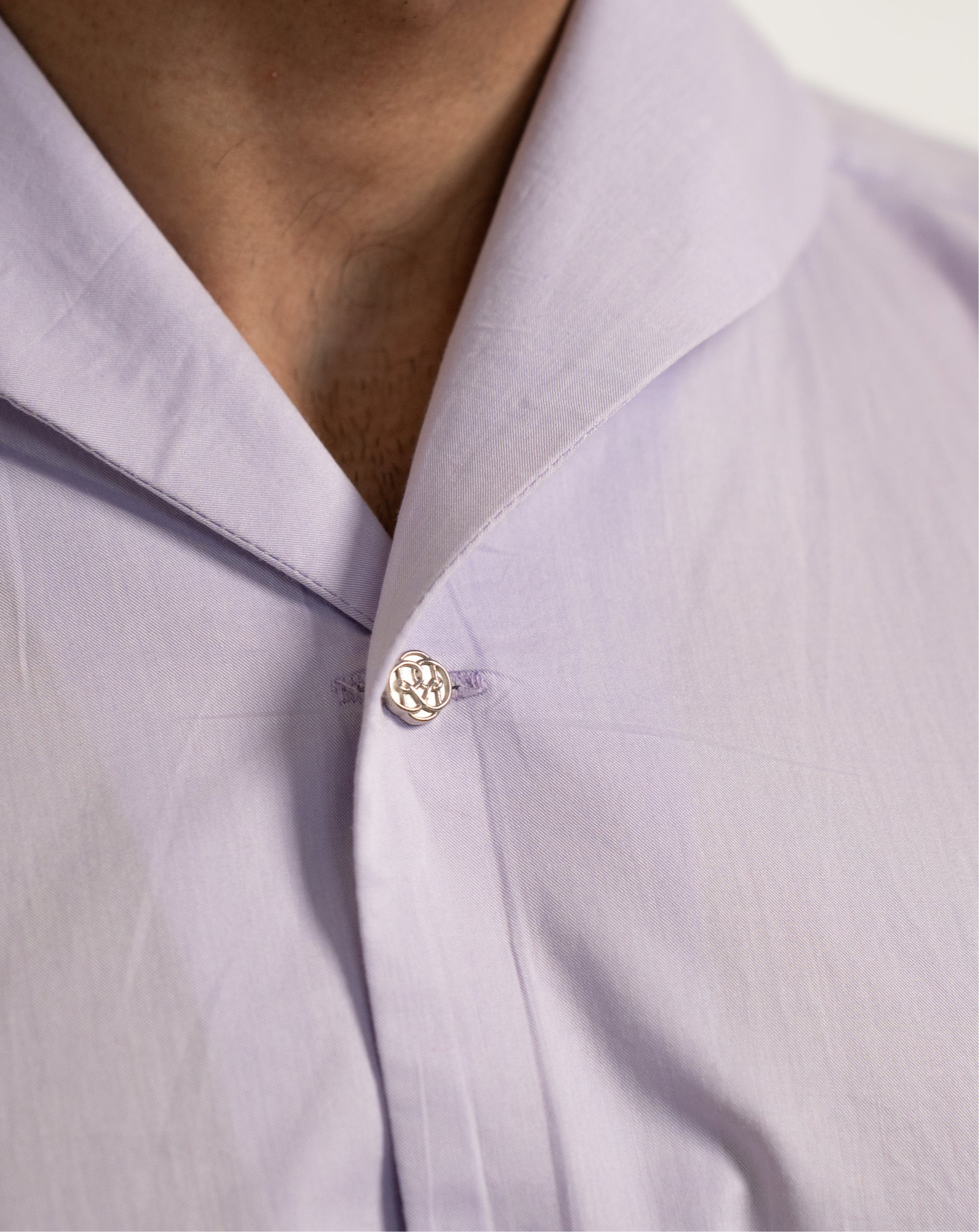 “The Icon” Lilac in Giza Cotton Shirt