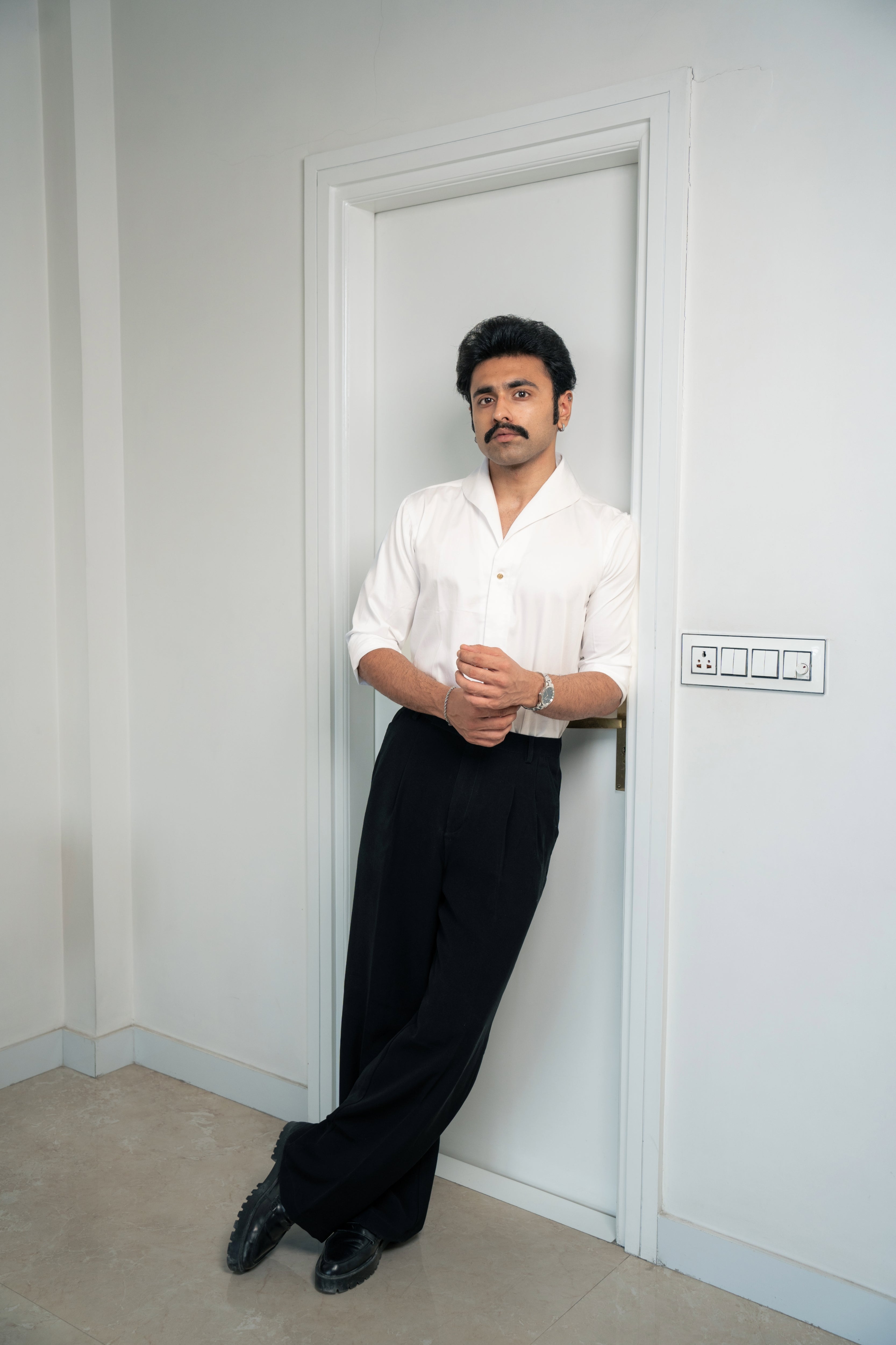 “The Icon” White in Giza Cotton Shirt