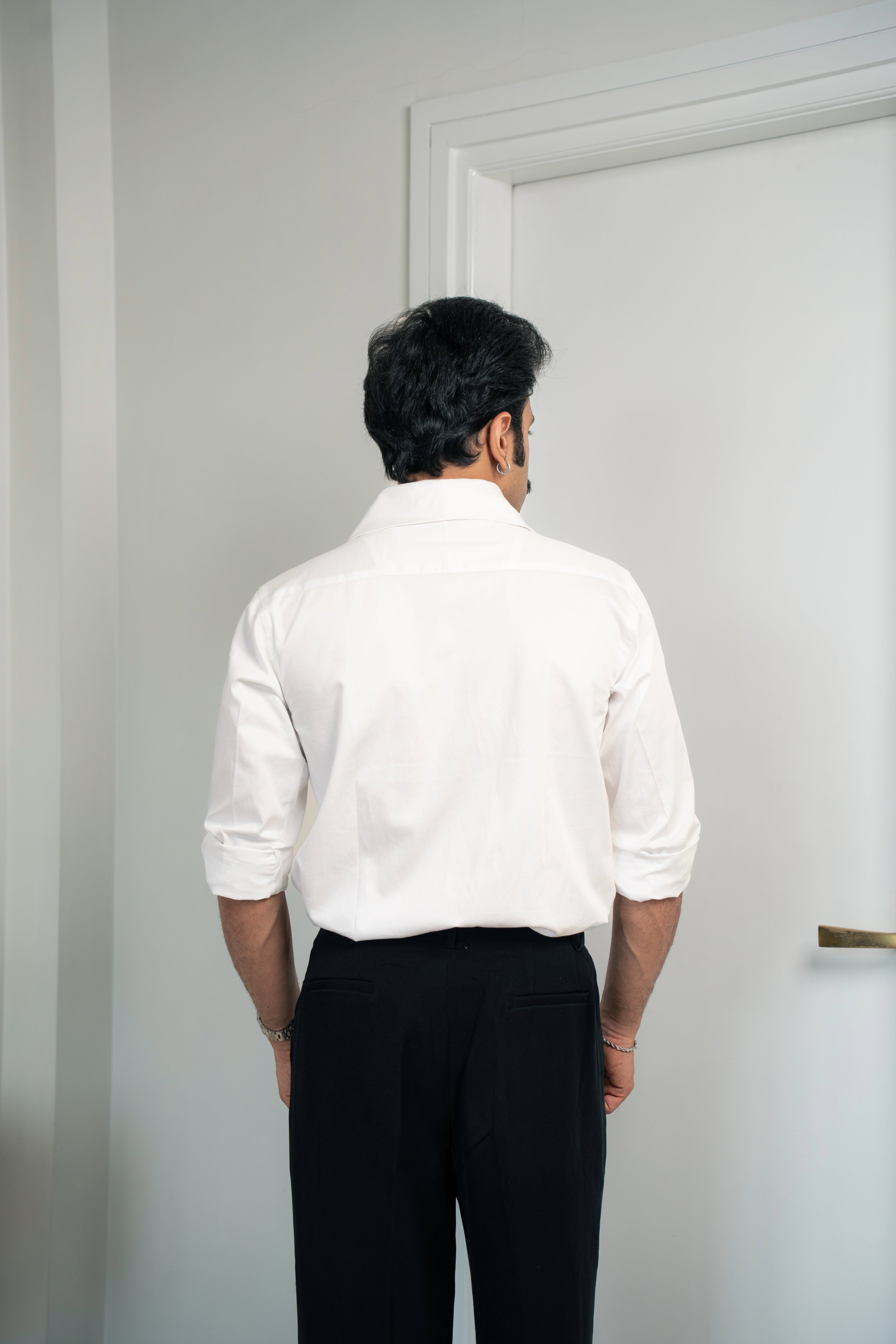 “The Icon” White in Giza Cotton Shirt