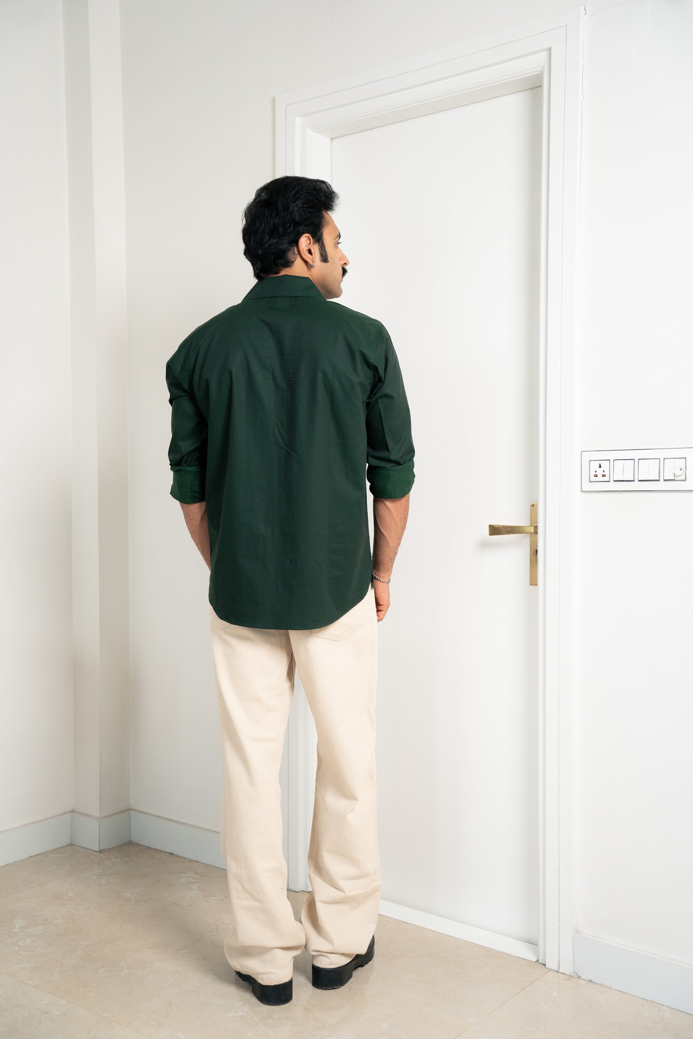 “The Rockstar” Emerald Green Giza Cotton Shirt