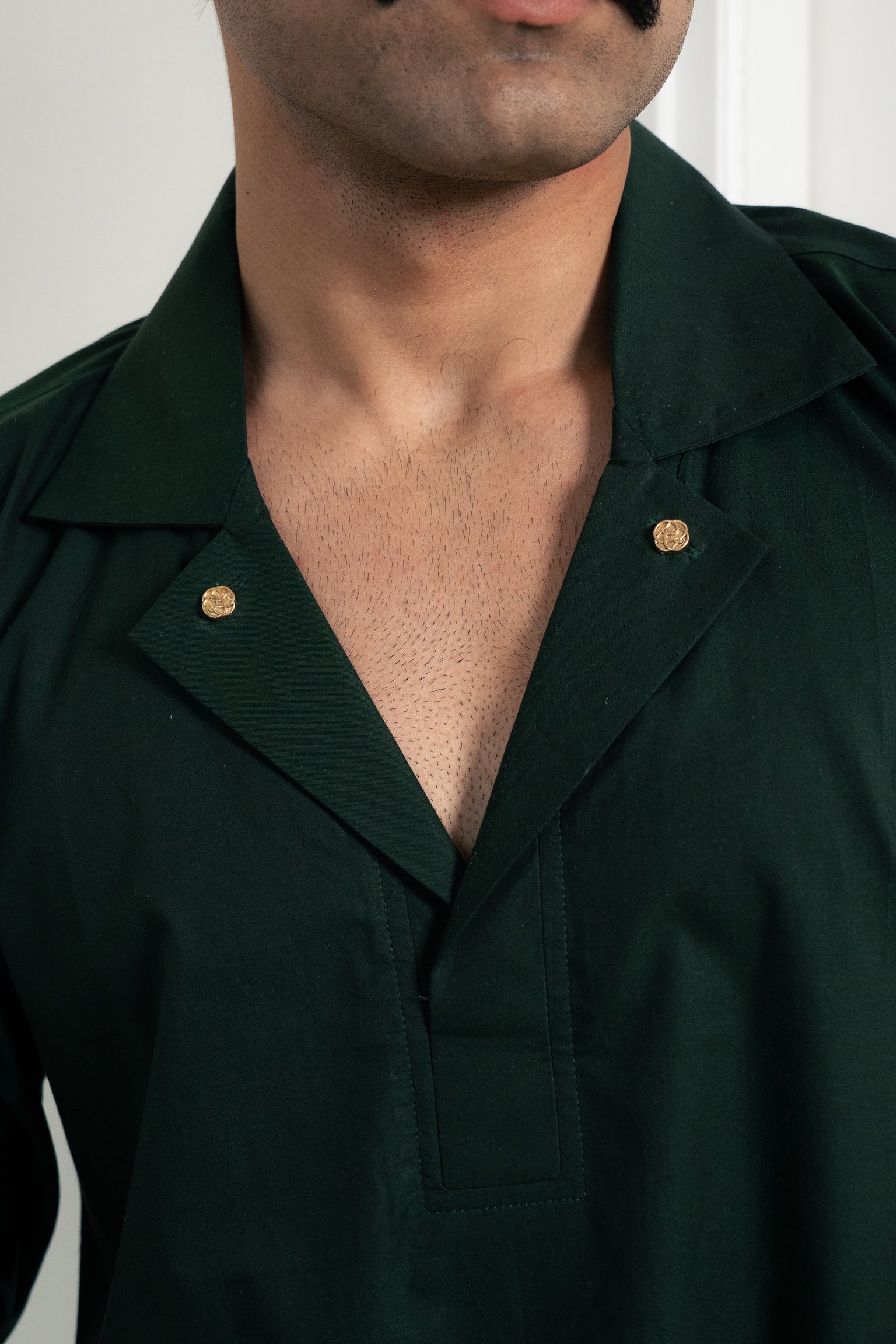 “The Rockstar” Black Giza Cotton Shirt