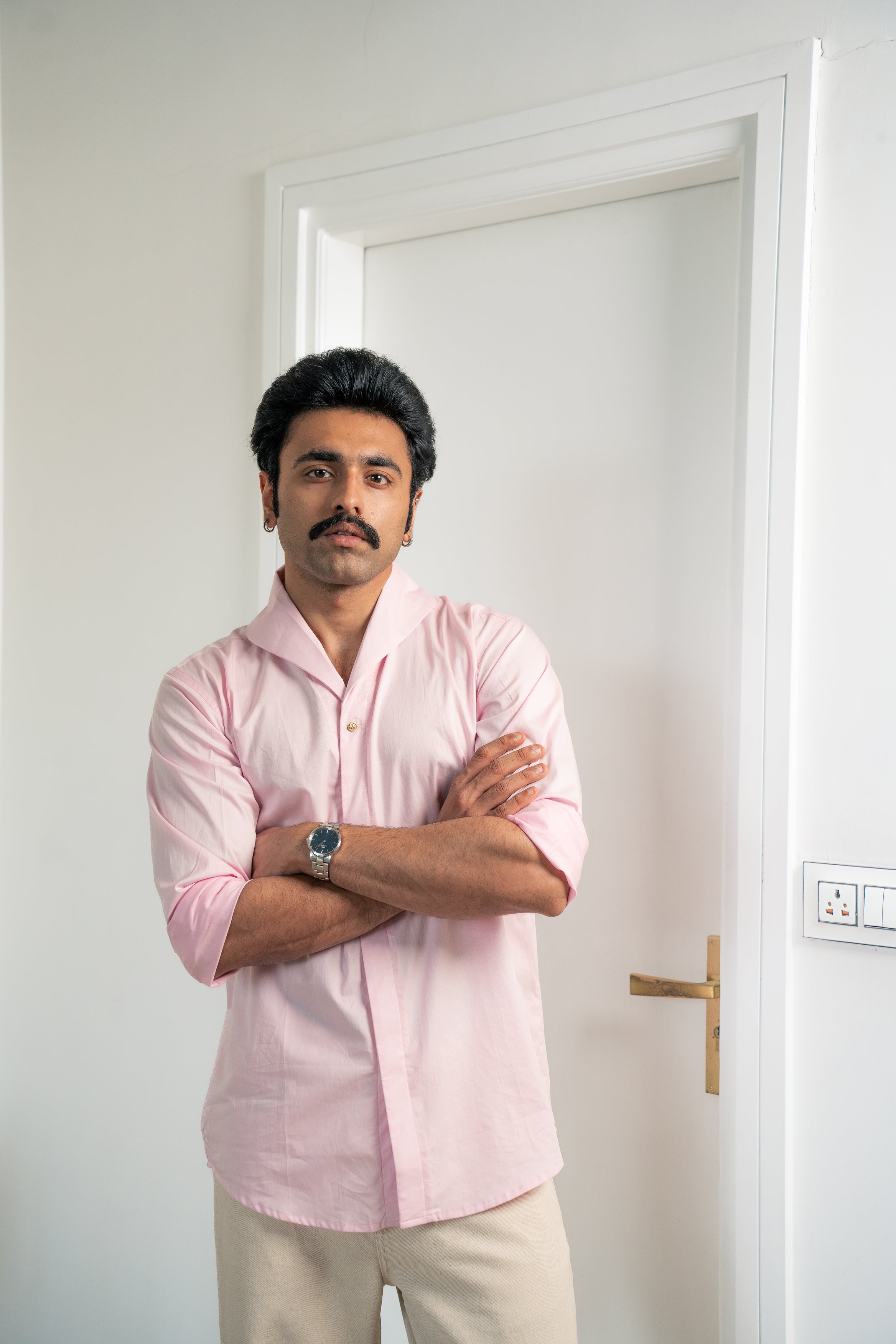 “The Icon” Pink in Giza Cotton Shirt