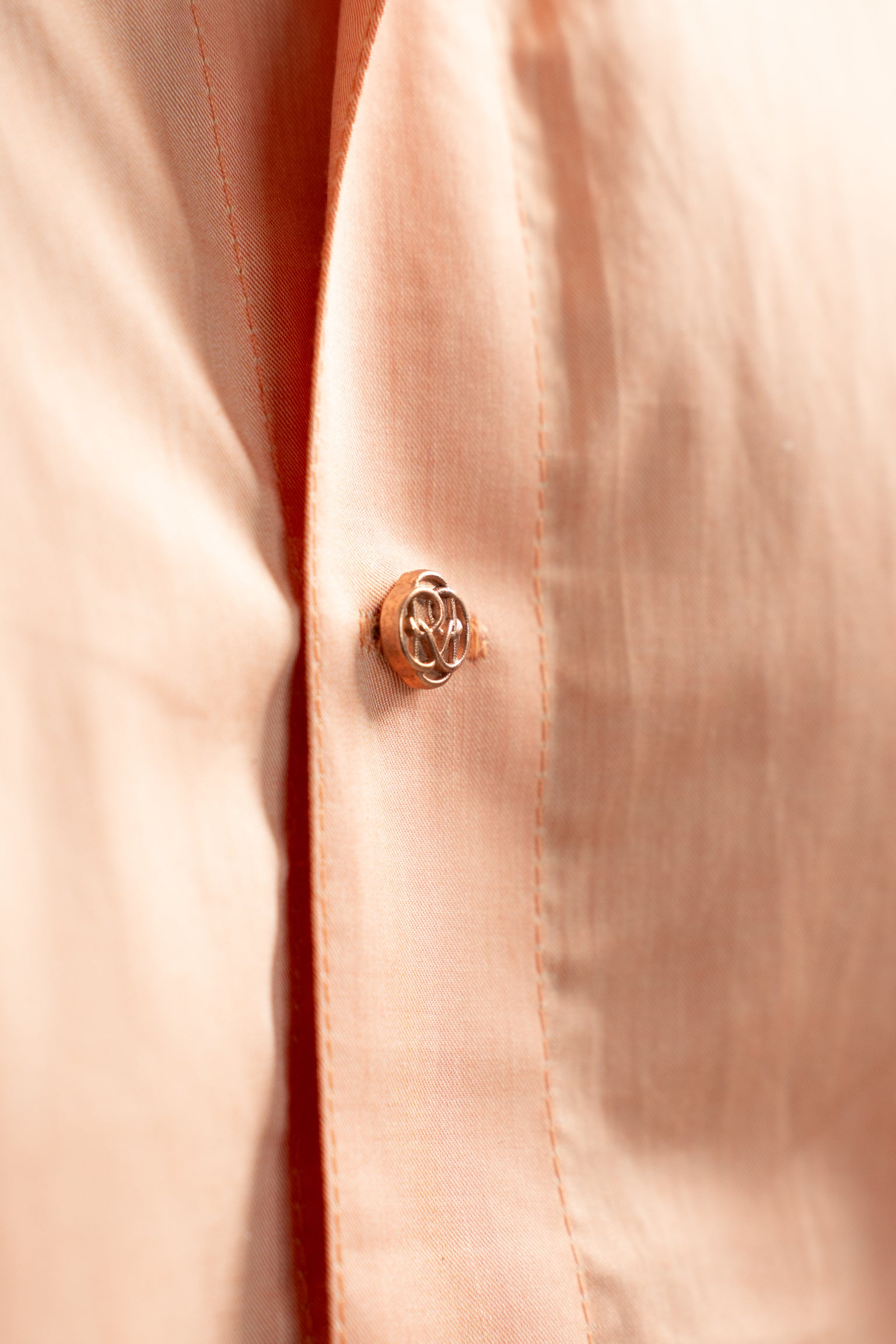 “Stardom” Orange Cotton Shirt