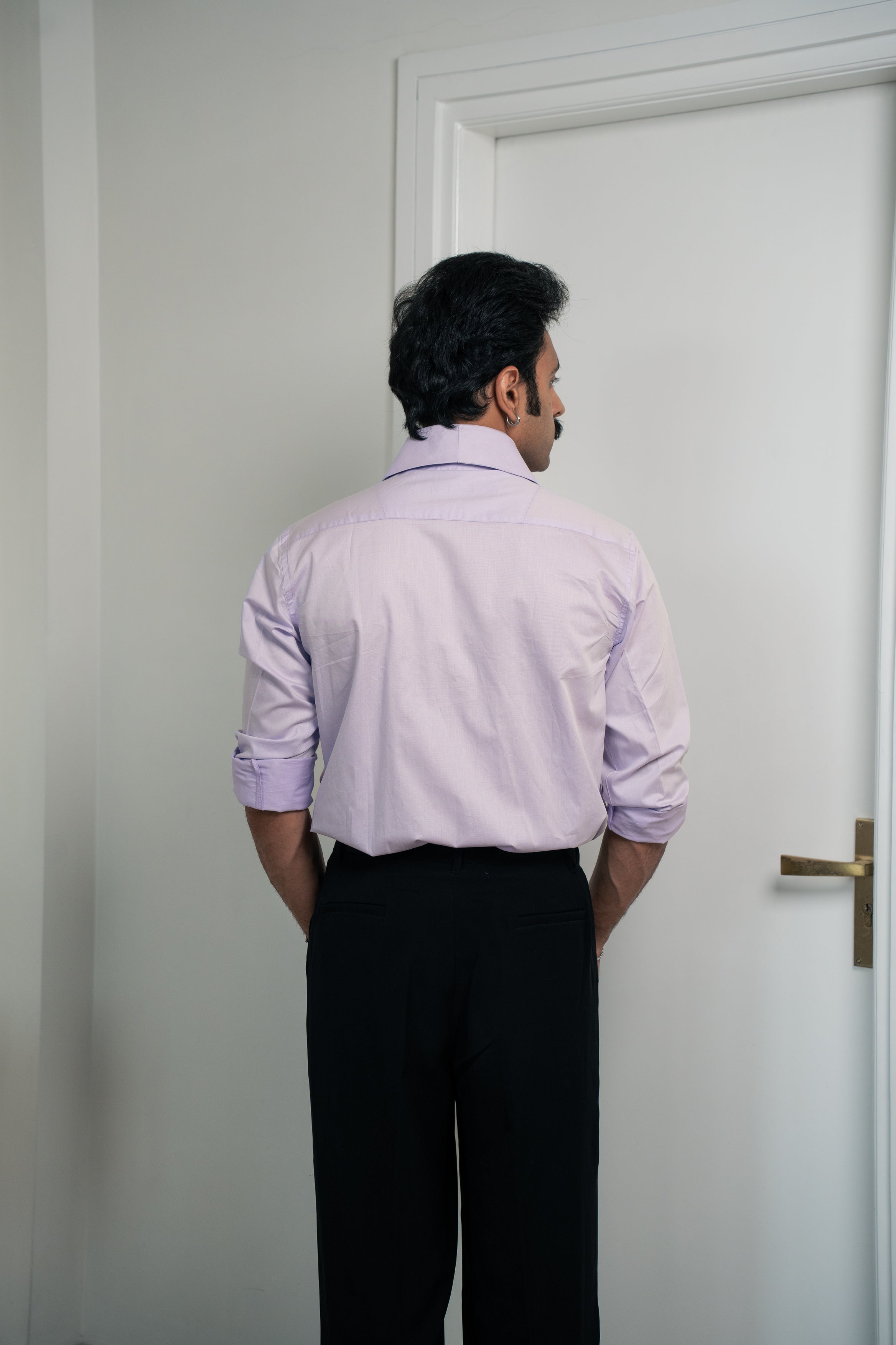 “The Icon” Lilac in Giza Cotton Shirt