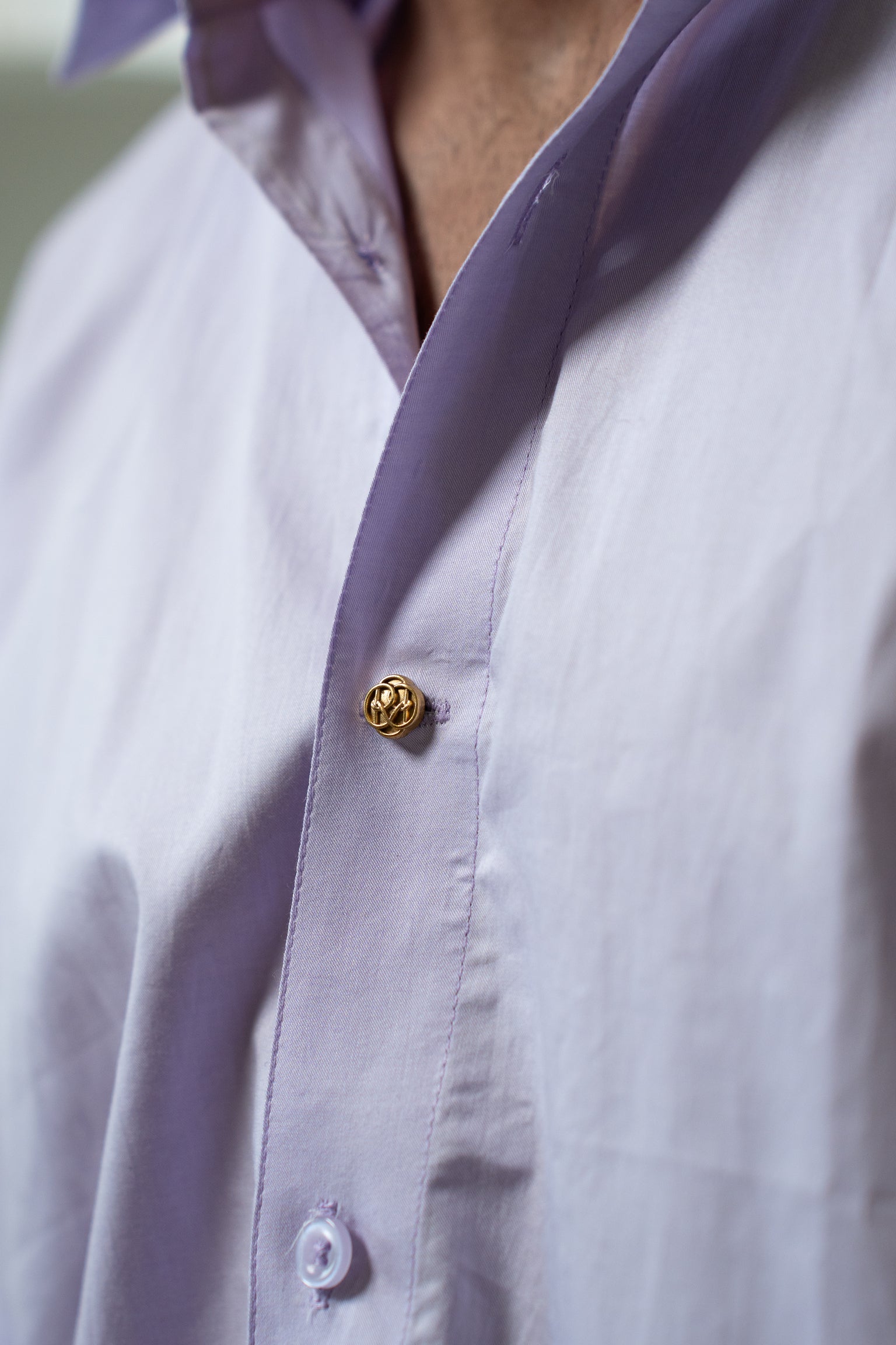 "Monaco" Lilac Giza Cotton Shirt