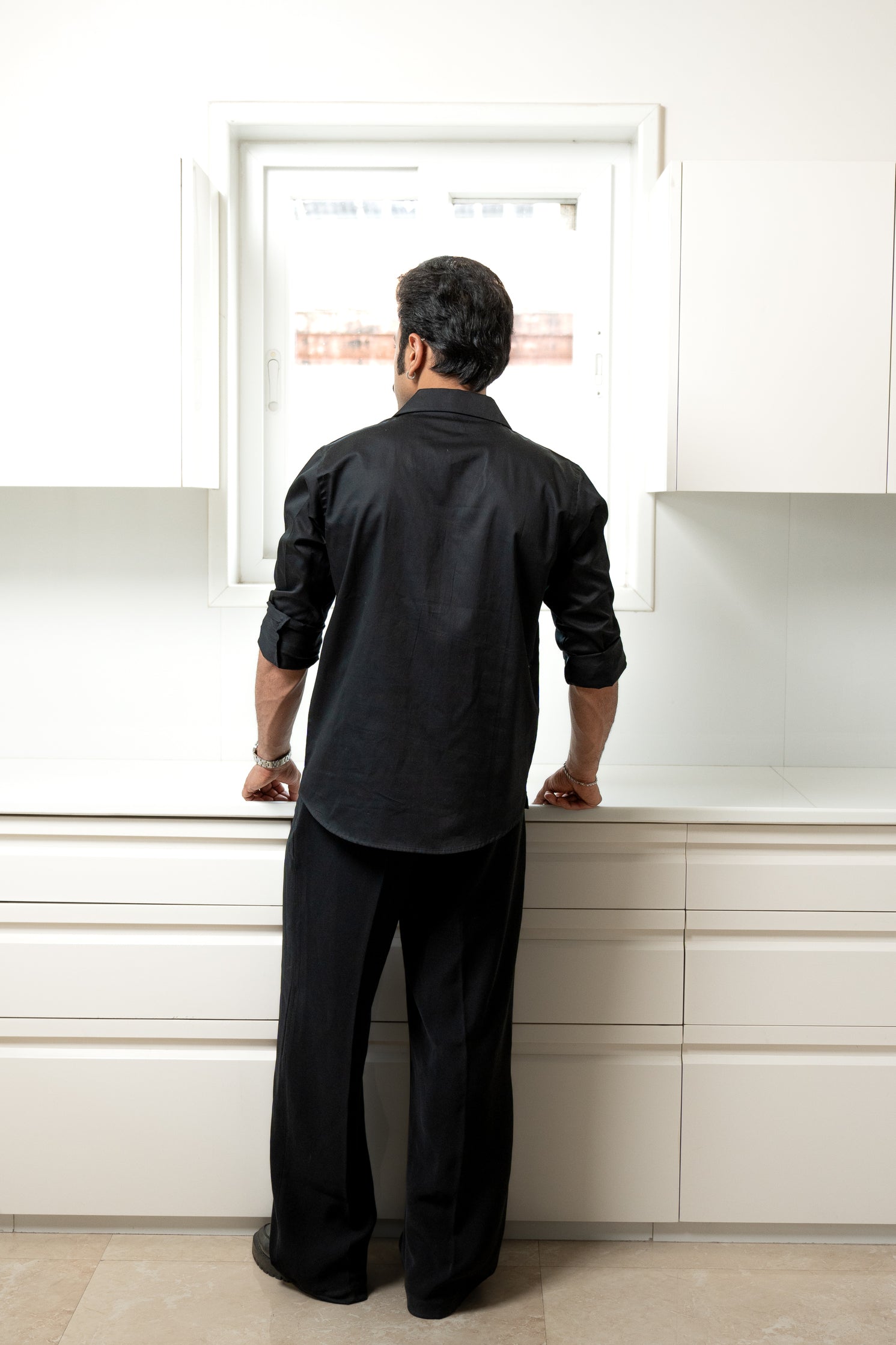 “The Rockstar” Black Giza Cotton Shirt