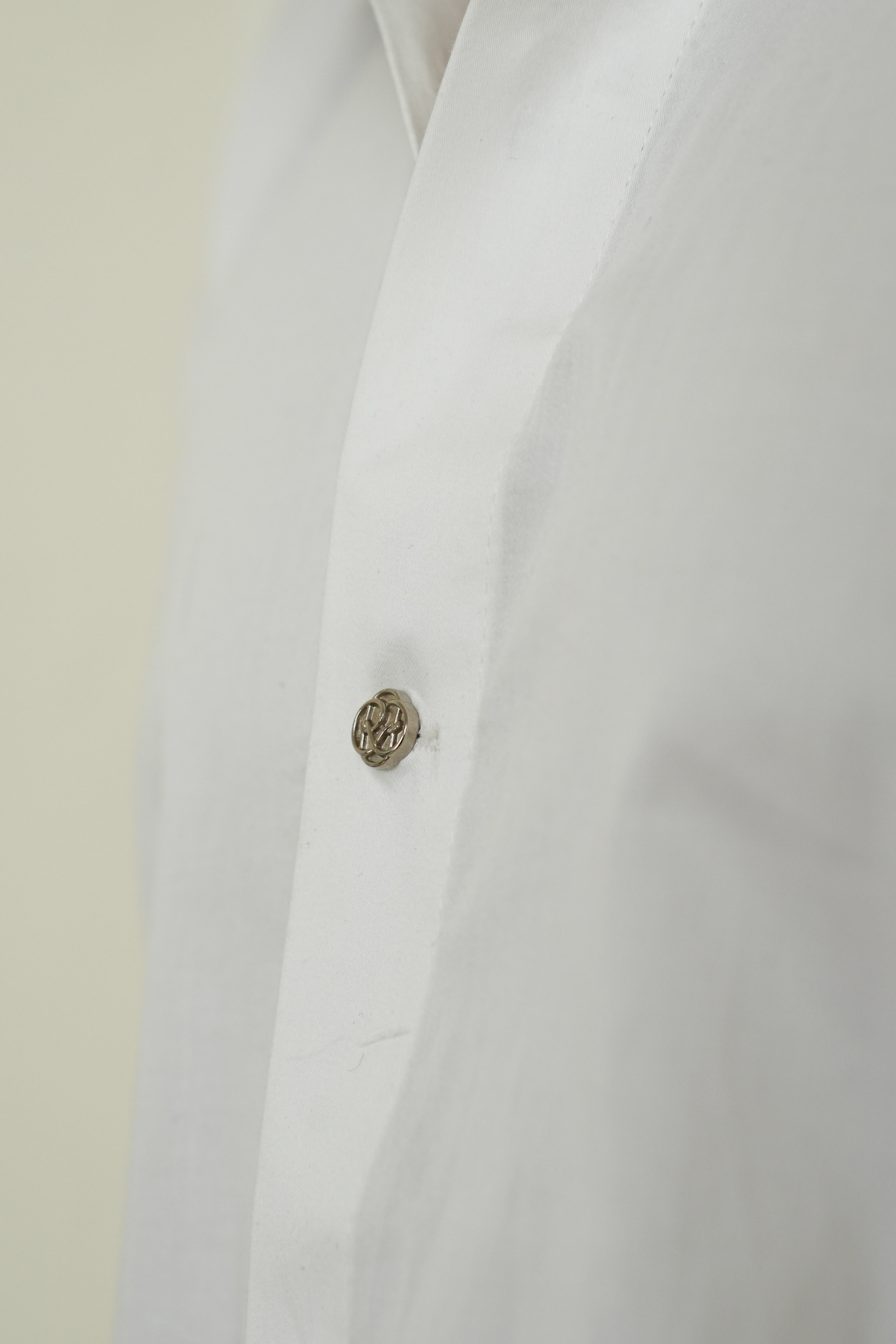 "Monaco" White Giza Cotton Shirt