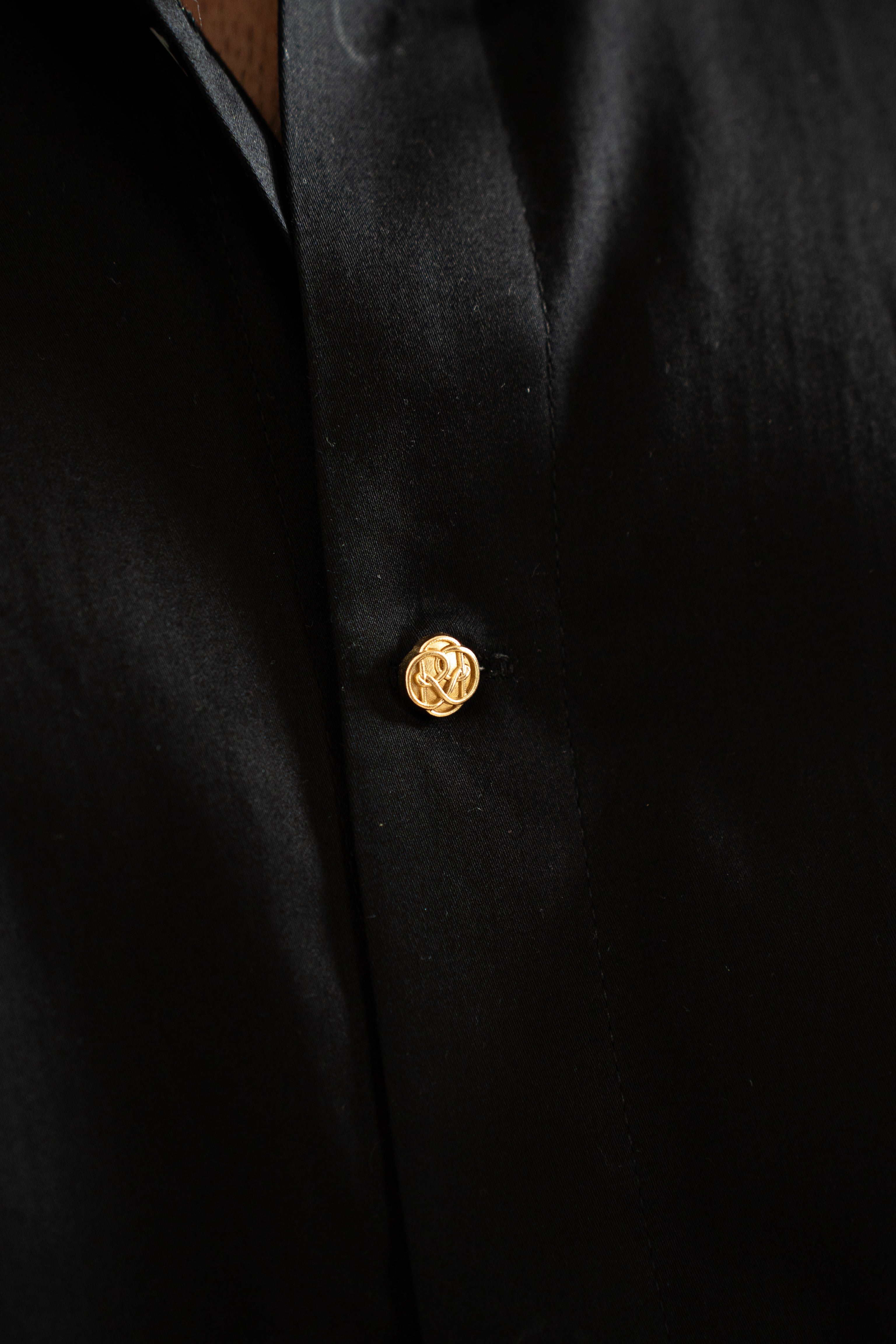 “Stardom” Black Cotton Shirt