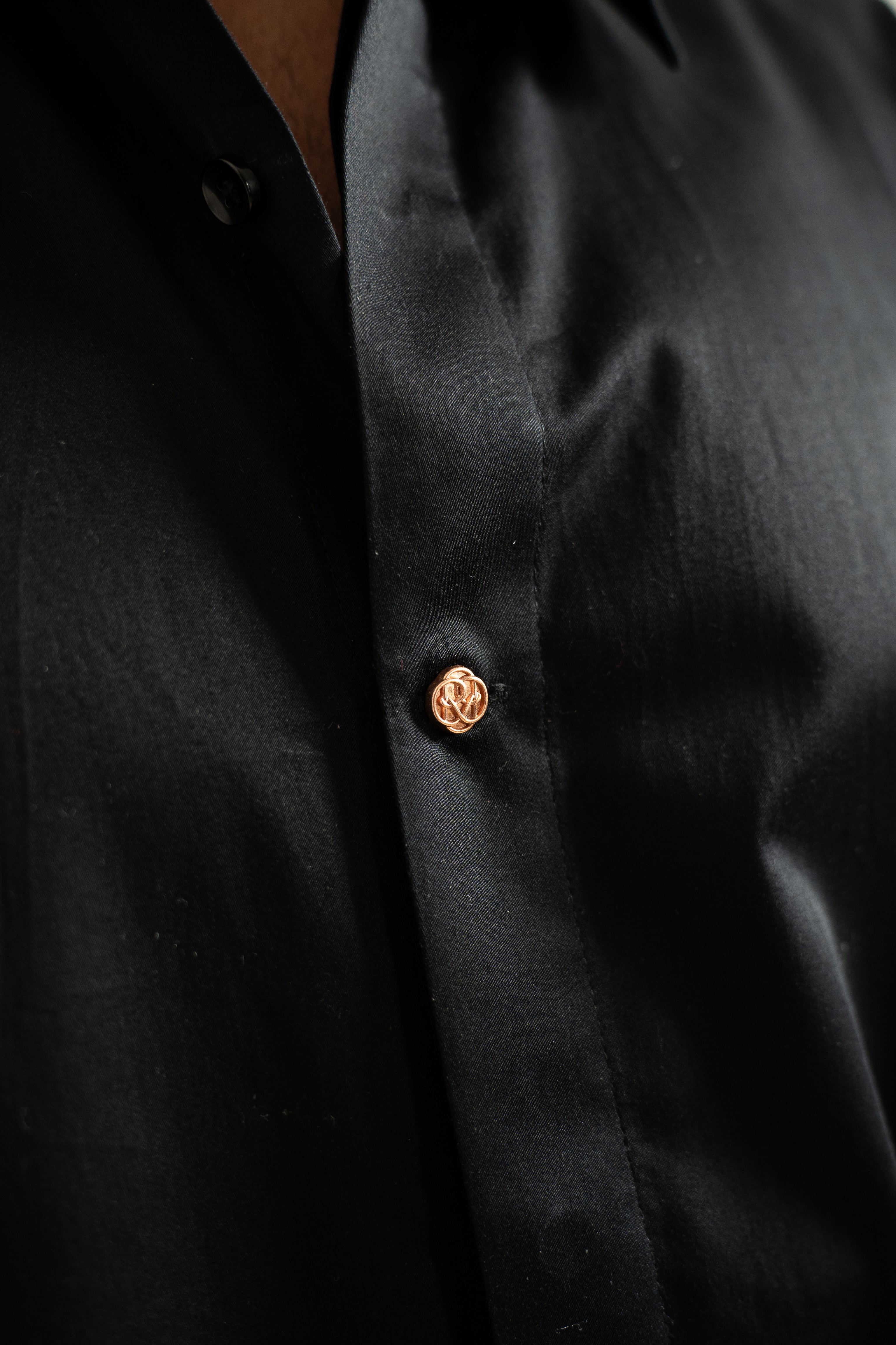 “Stardom” Black Cotton Shirt