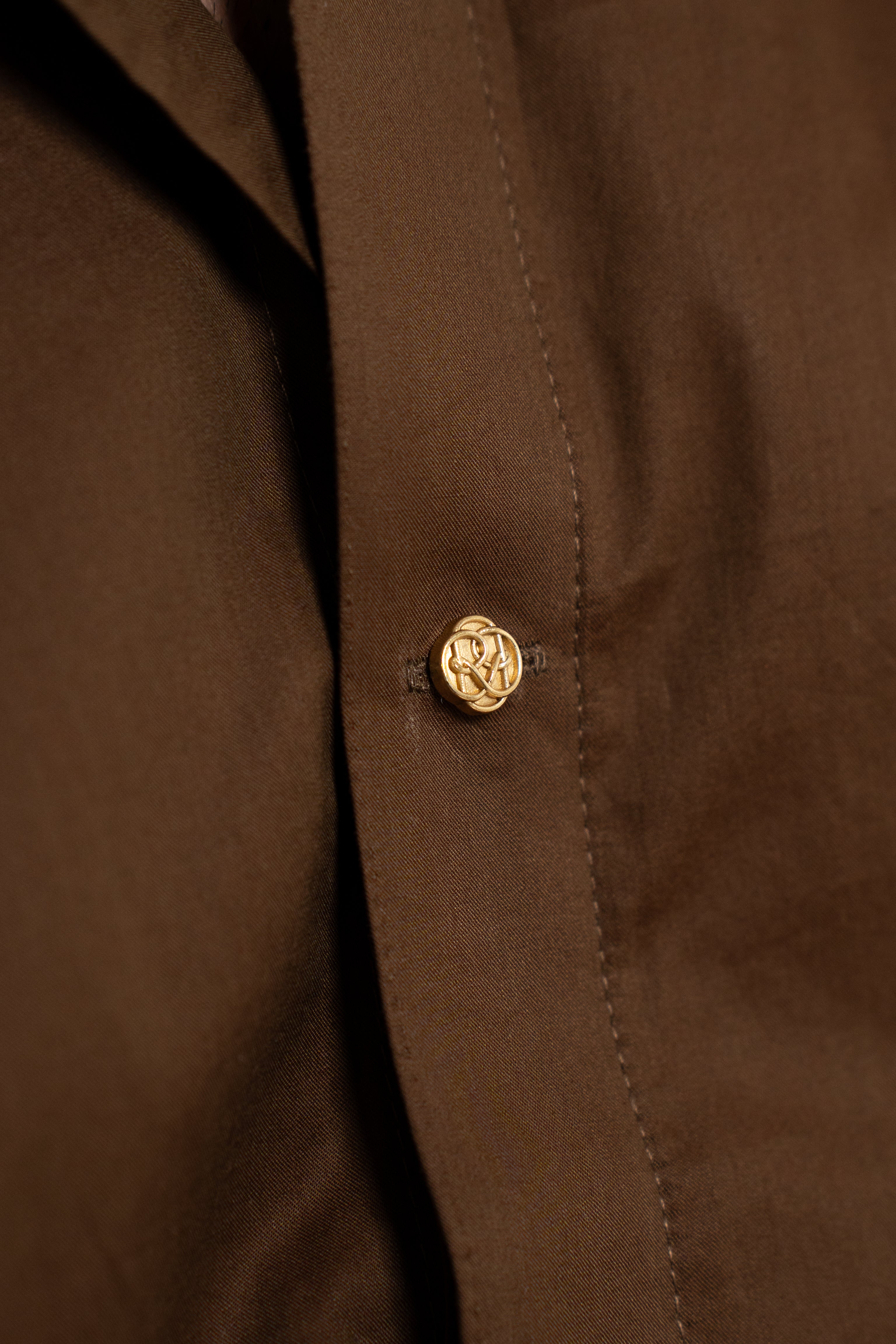 “Stardom” Brown Cotton Shirt