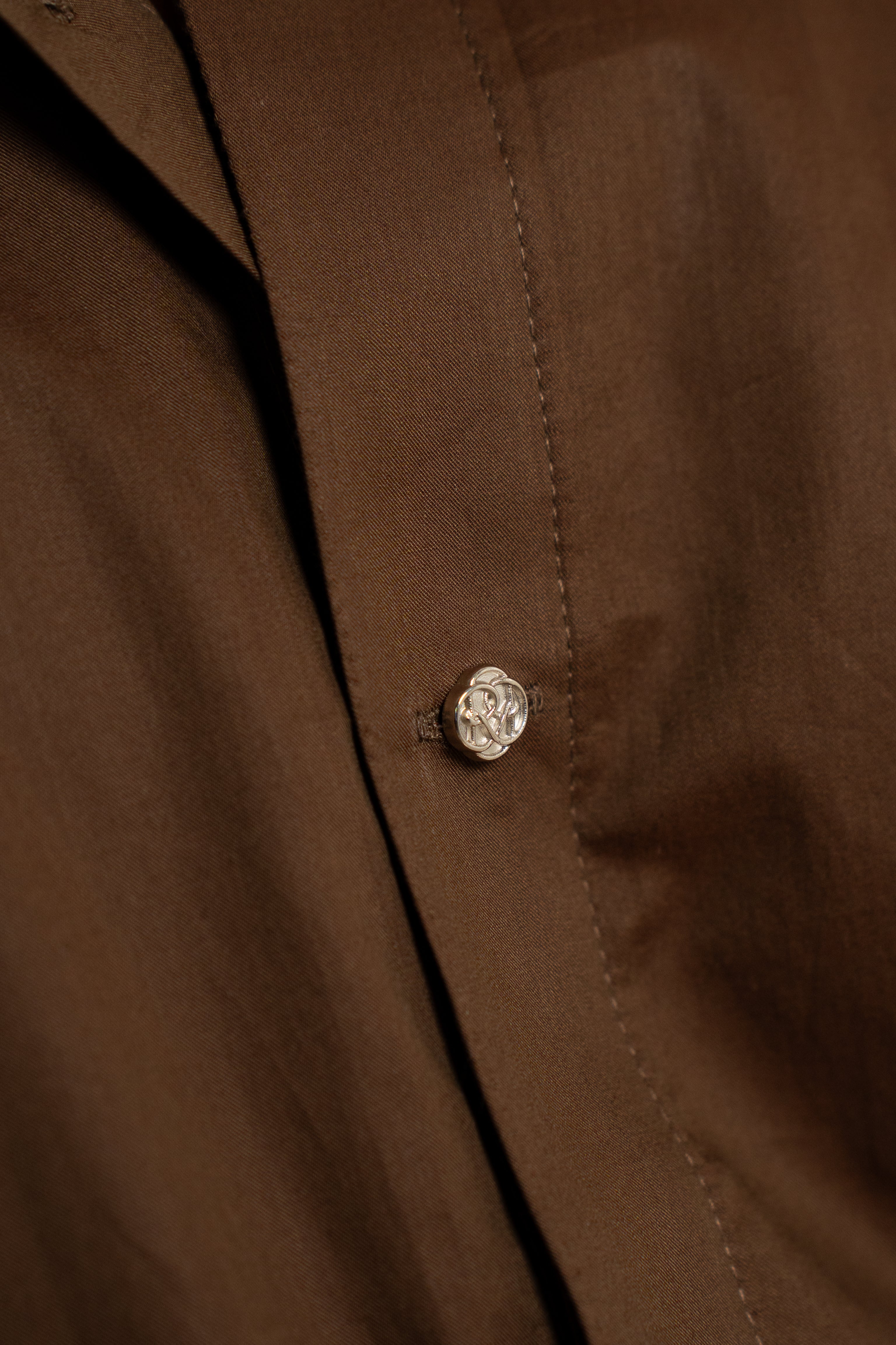 “Stardom” Brown Cotton Shirt