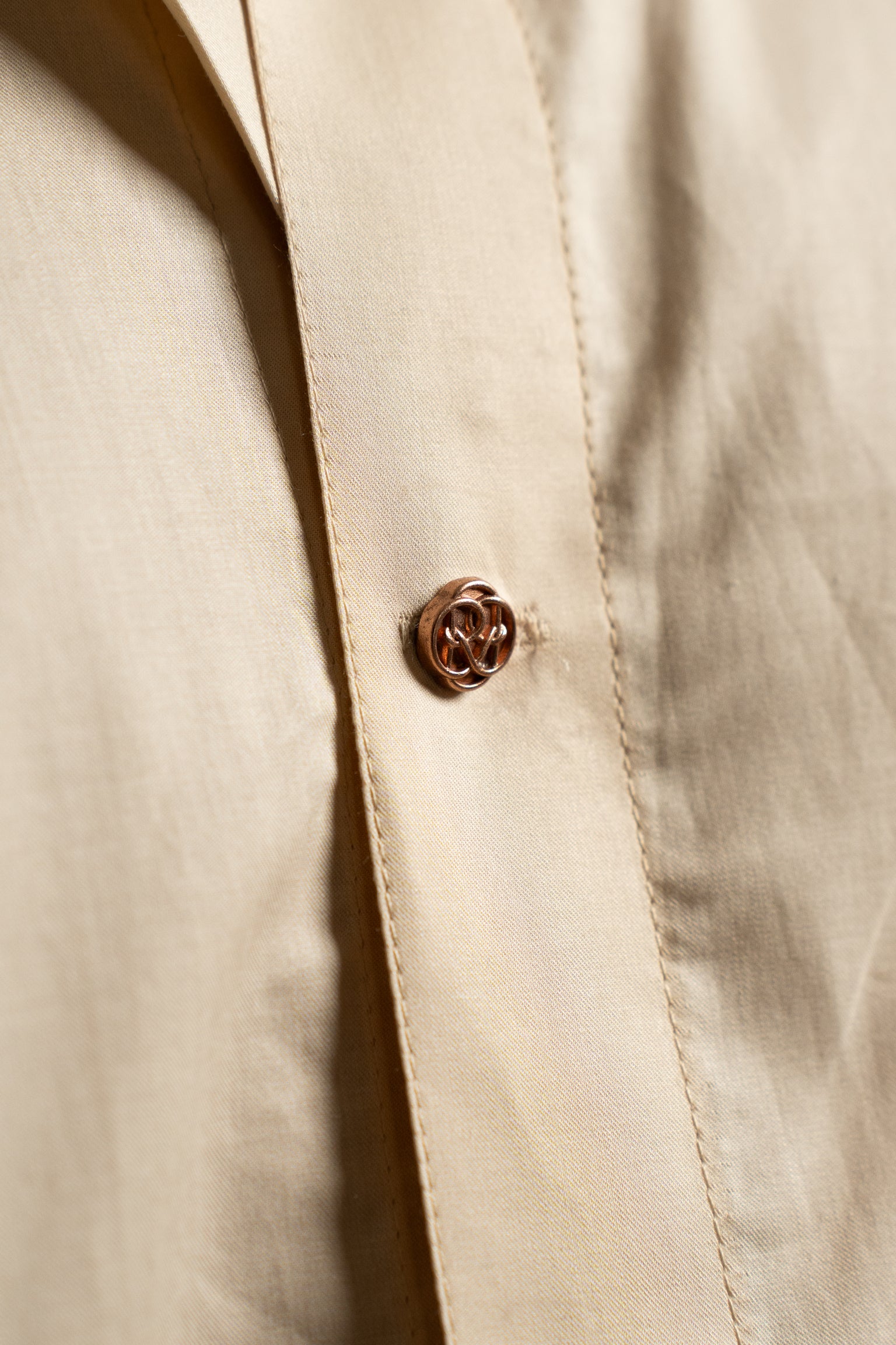 "Monaco" Beige Giza Cotton Shirt