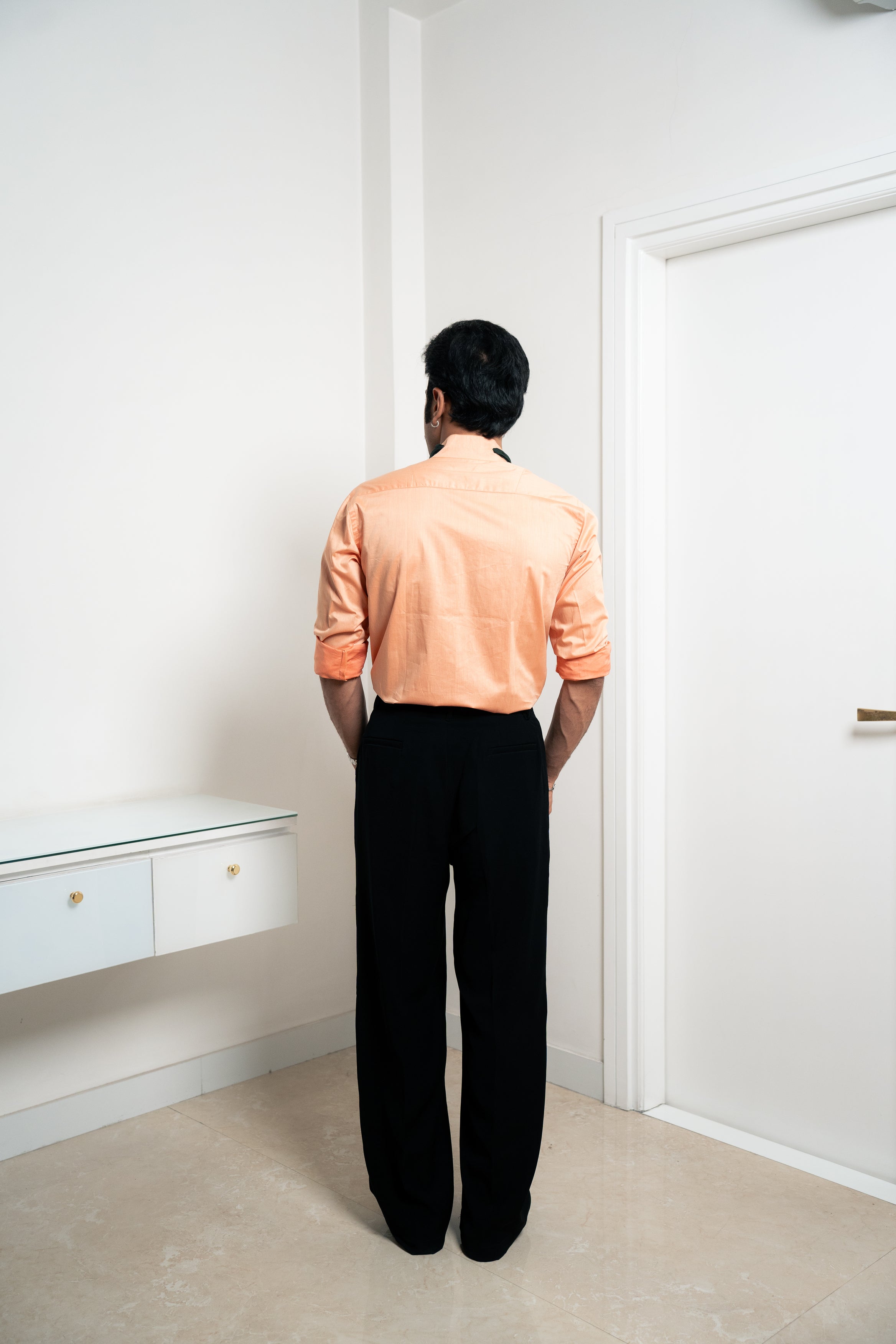 “Stardom” Orange Cotton Shirt