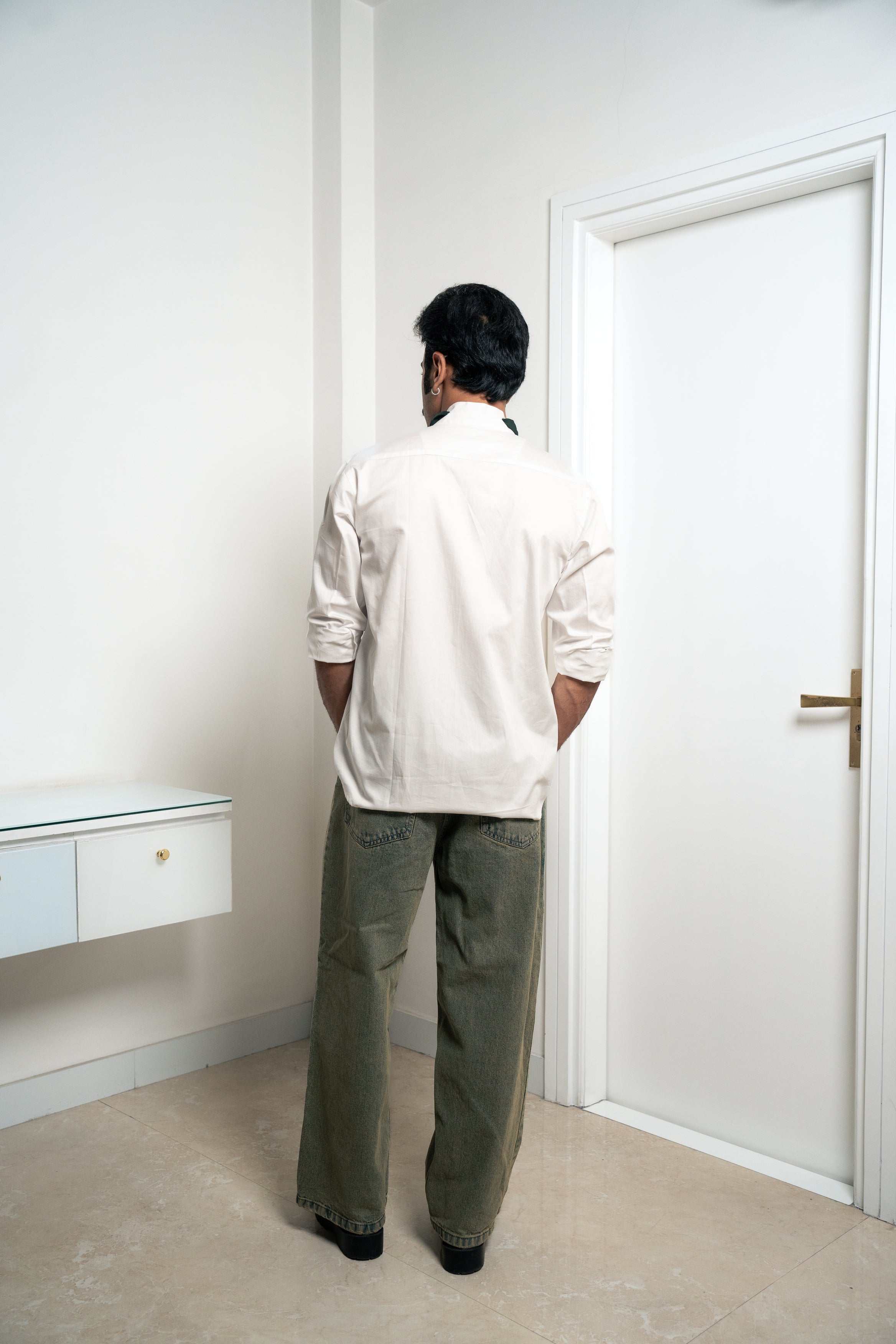 “Stardom” White Cotton Shirt