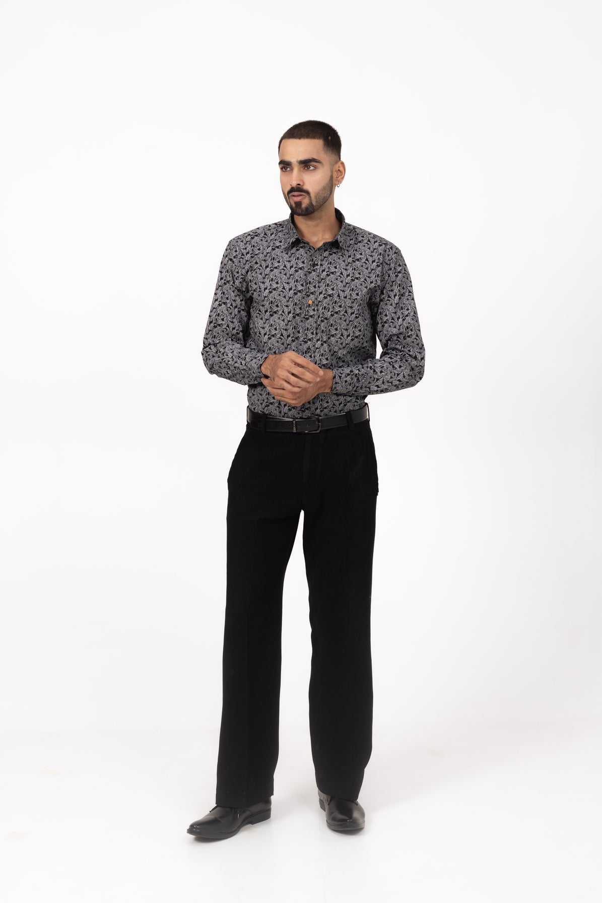 Dark Fall Printed Shirt in Cotton