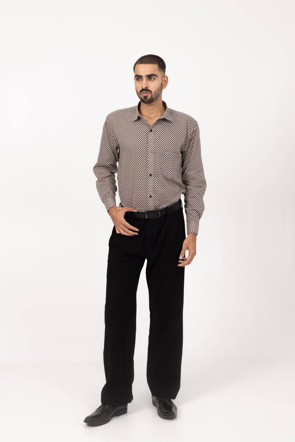 Cubism Printed Shirt in Cotton