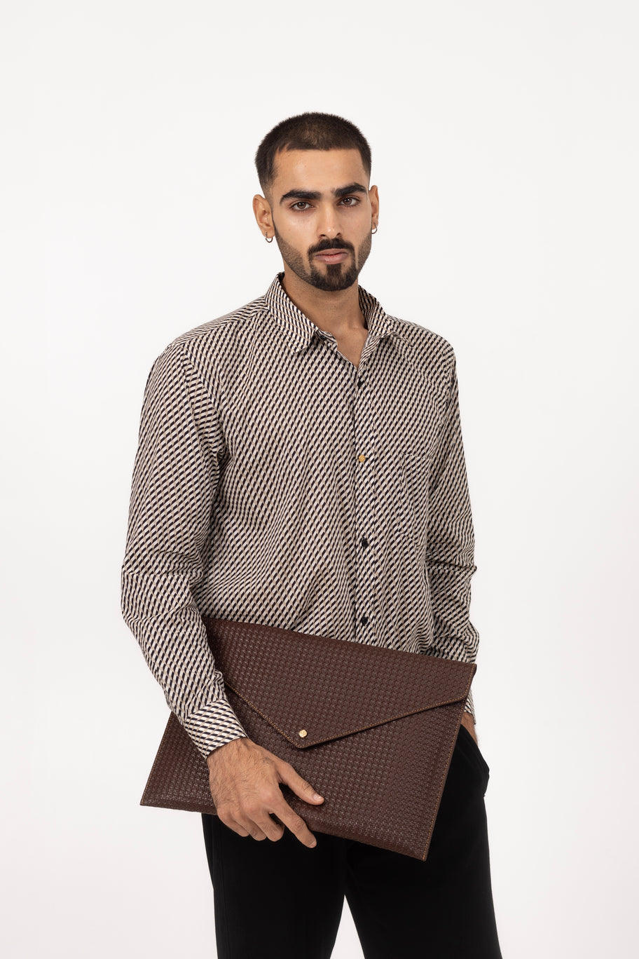 Cubism Printed Shirt in Cotton