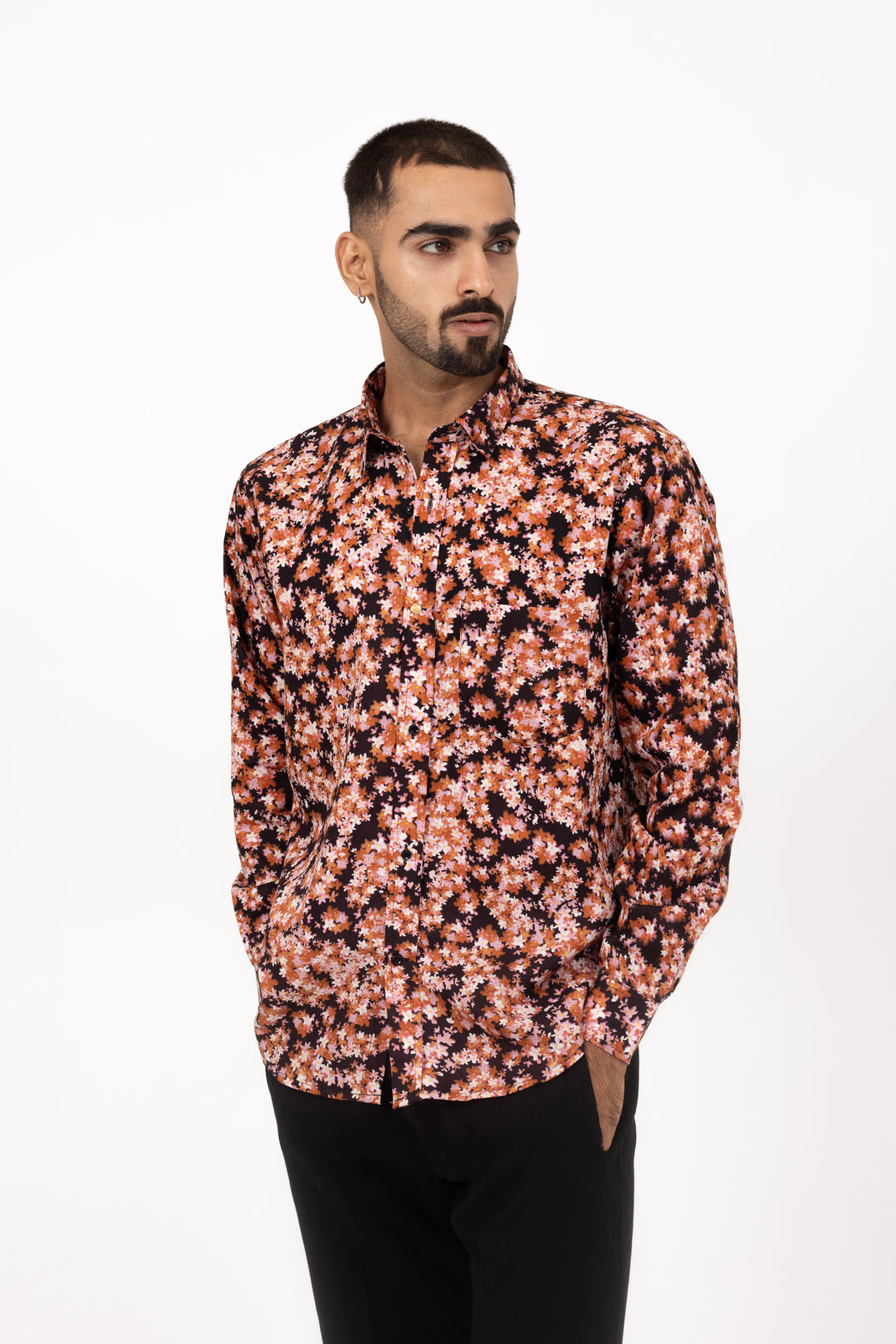 Sakura Printed Shirt in Cotton