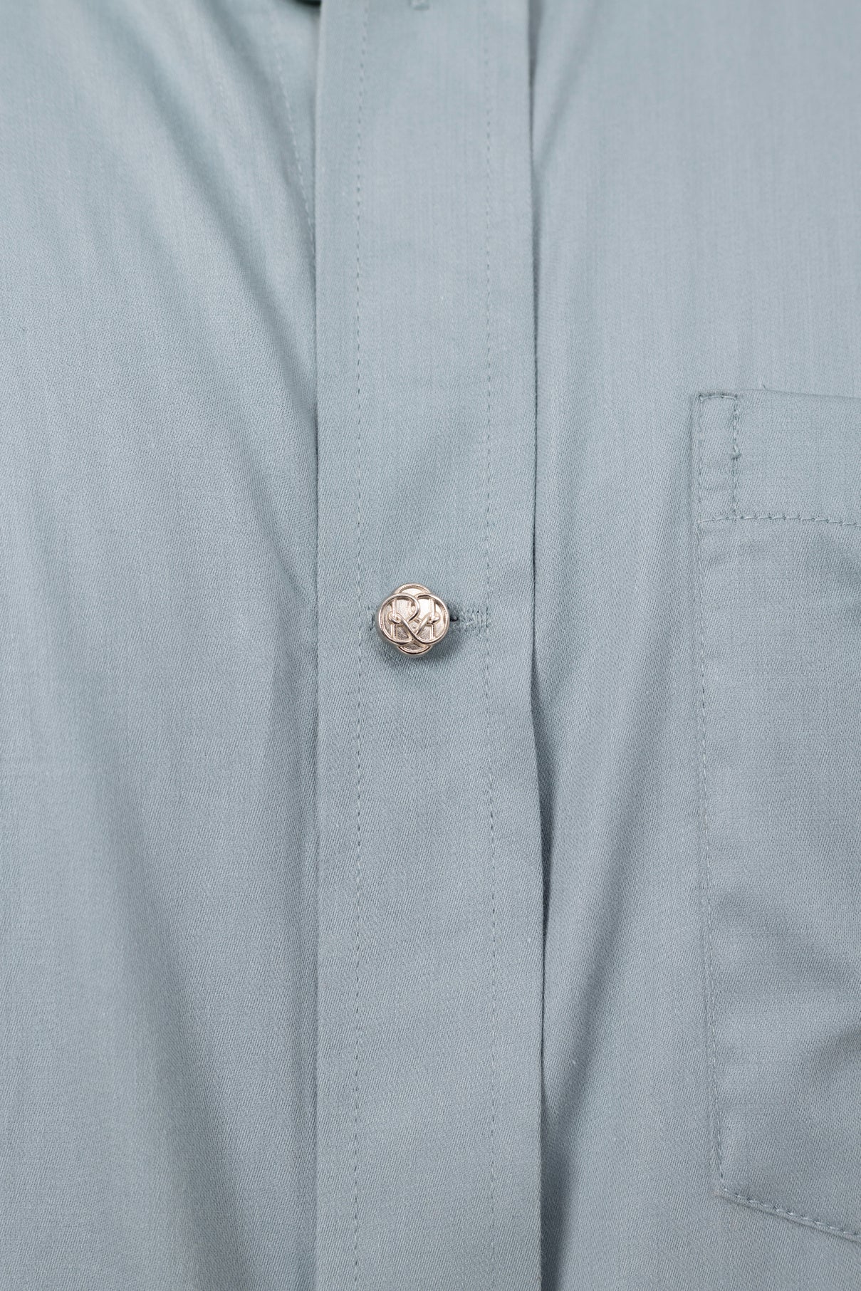 Teal Shirt in Giza Cotton