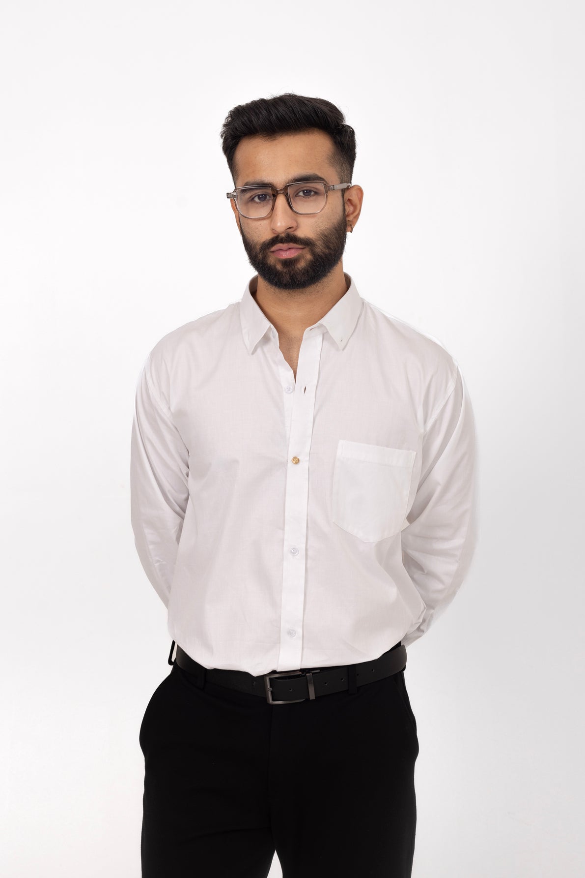 White Shirt in Giza Cotton