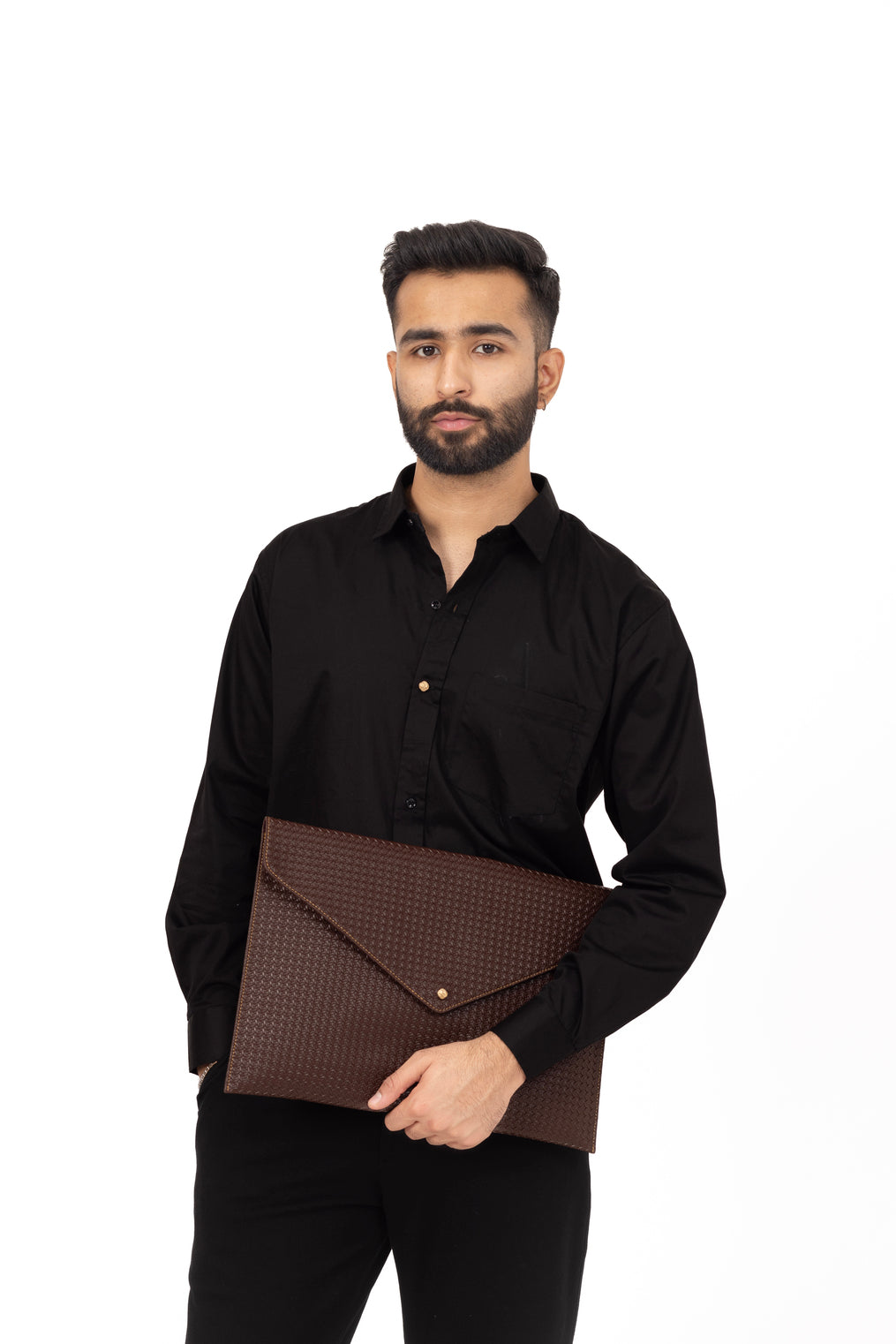 Black Shirt in Giza Cotton