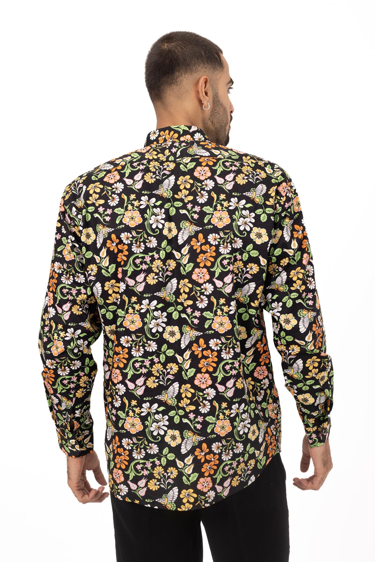 Neon Bouquet Printed Shirt in Cotton