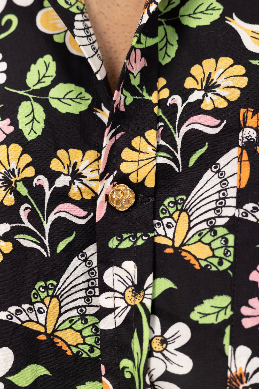 Neon Bouquet Printed Shirt in Cotton