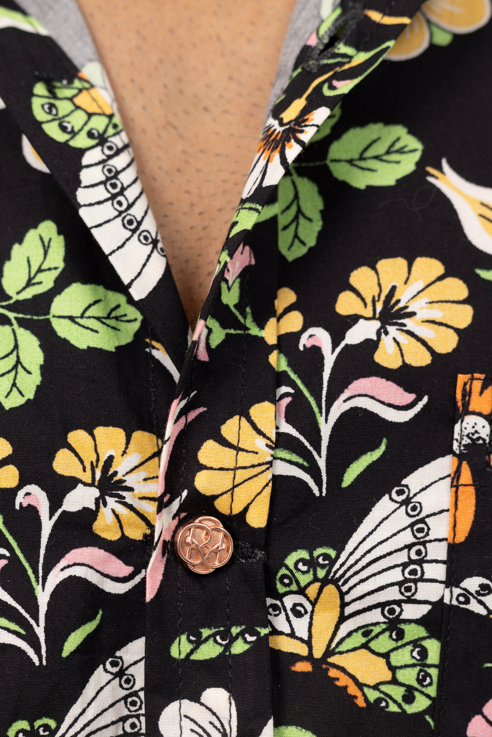 Neon Bouquet Printed Shirt in Cotton