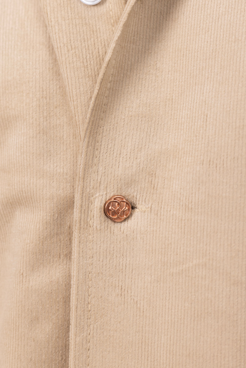 Beige Corduroy Shirt in Cotton