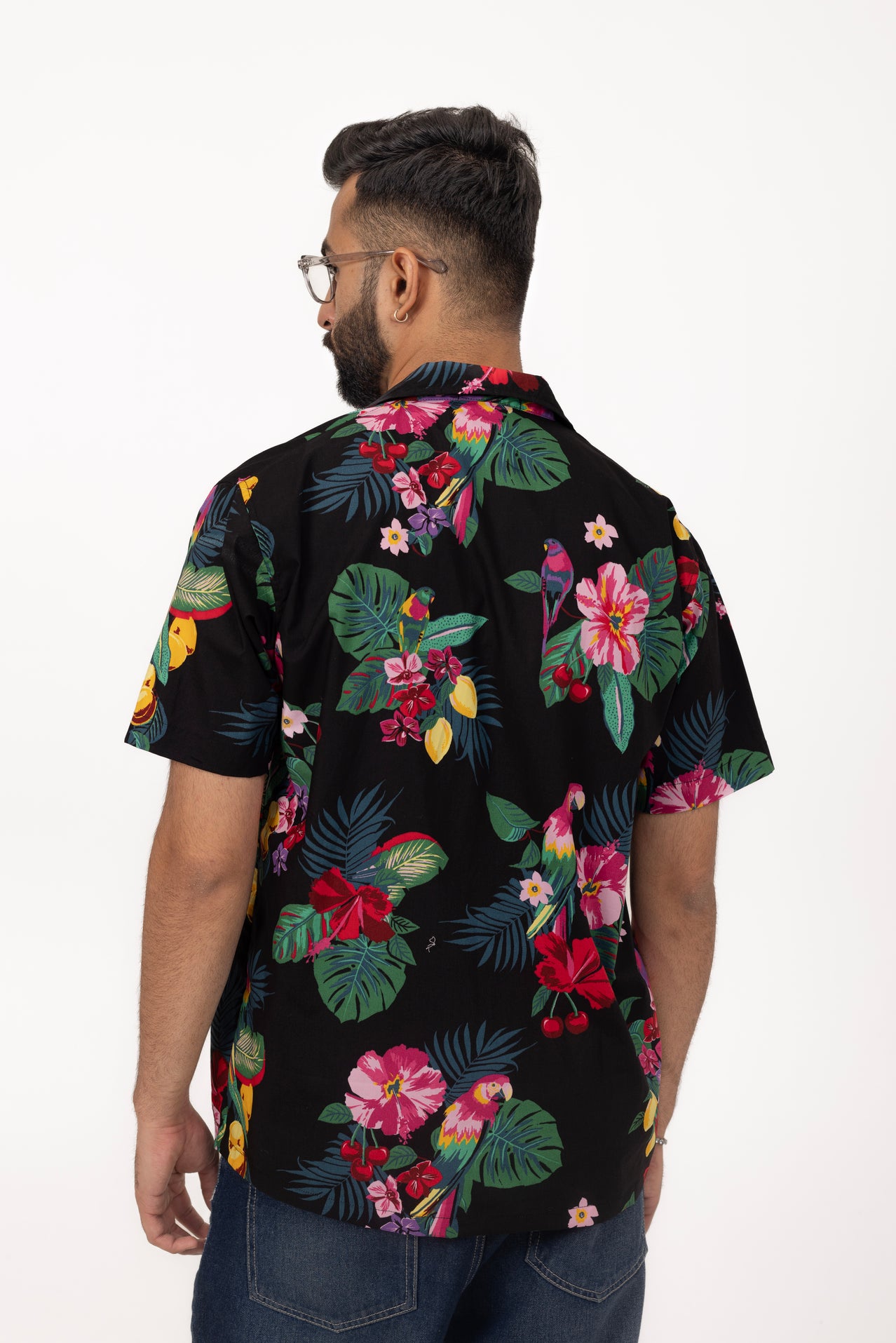 Hawaiian Night Printed Shirt in Cotton