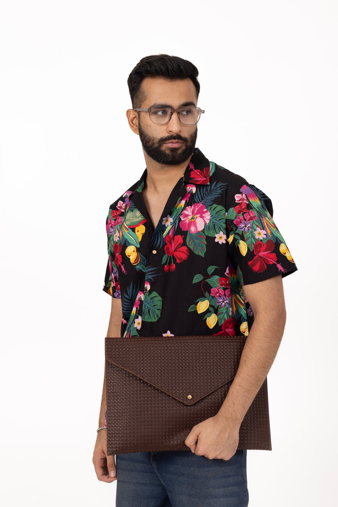 Hawaiian Night Printed Shirt in Cotton