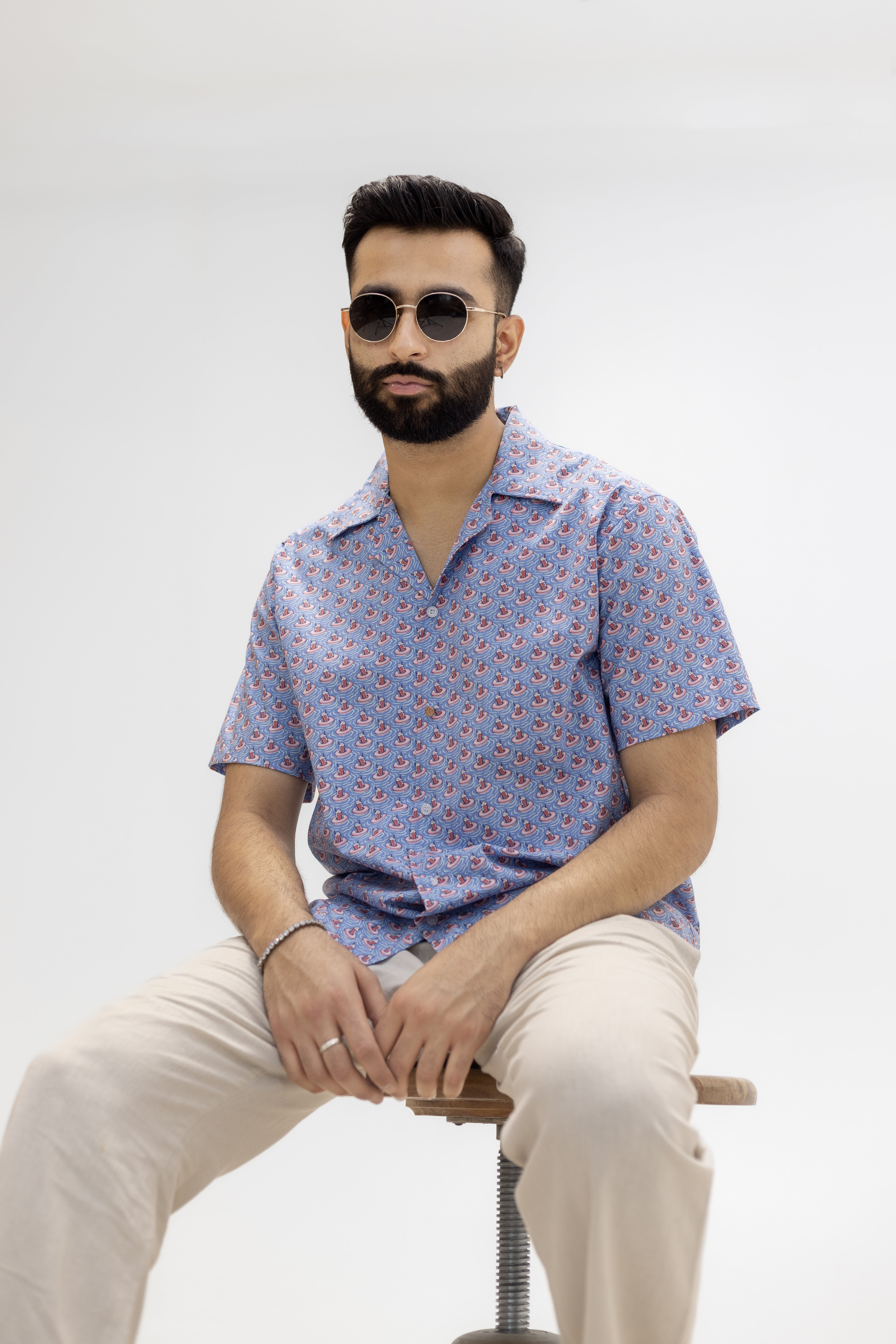 Drunk Pool Printed Shirt in Cotton