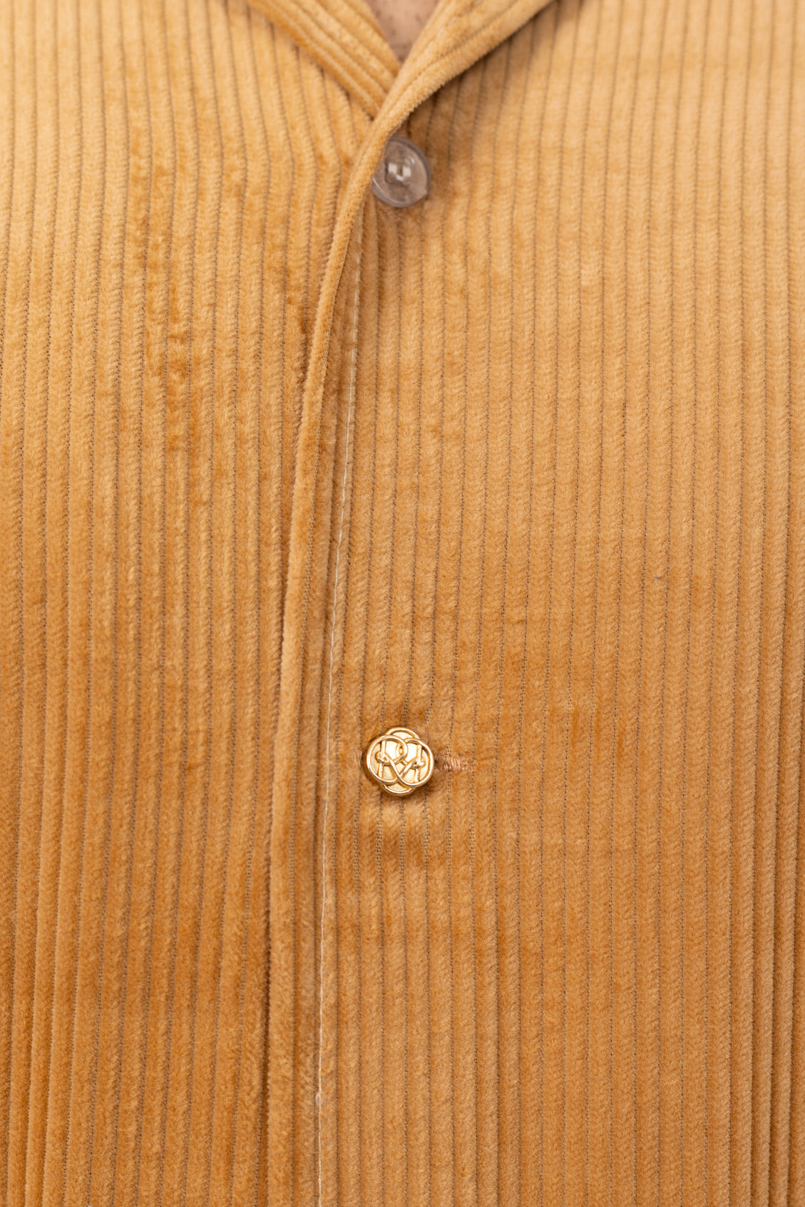 Tan Corduroy Shirt in Cotton