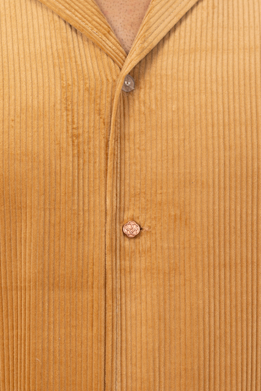 Tan Corduroy Shirt in Cotton