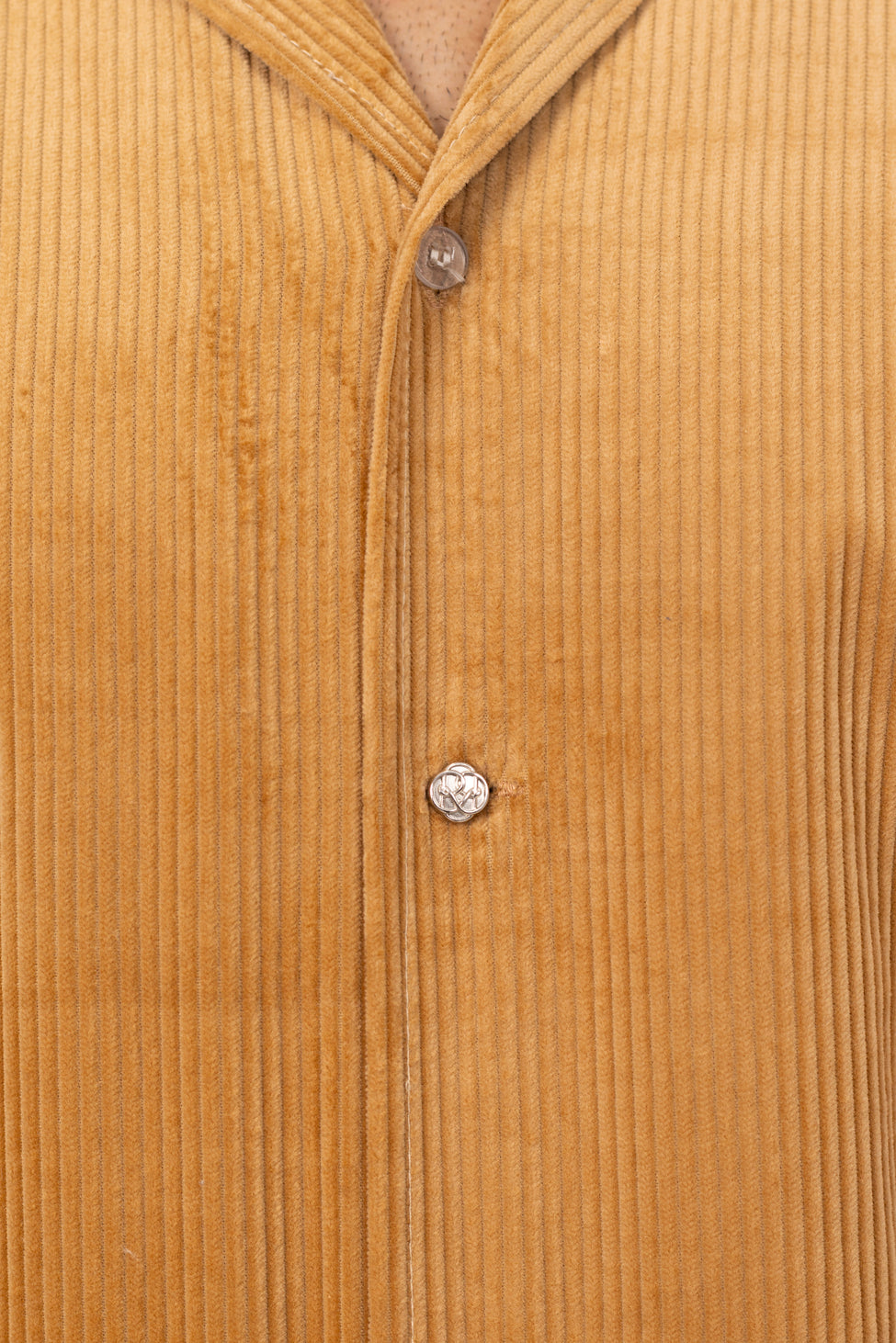Tan Corduroy Shirt in Cotton