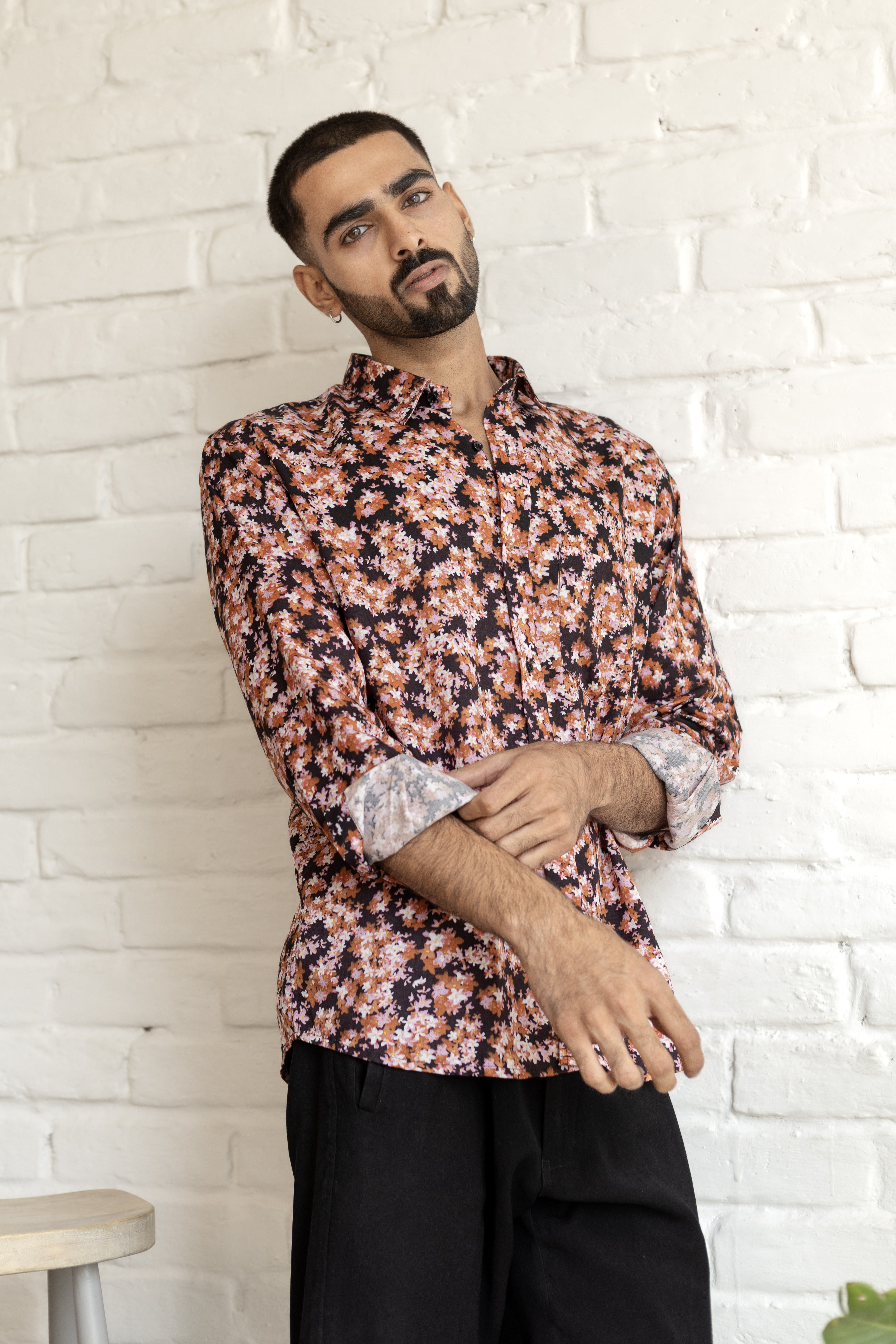 Sakura Printed Shirt in Cotton